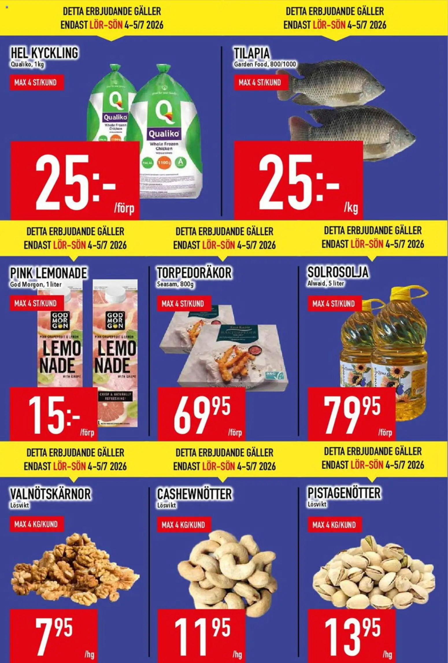 Matdax reklamblad aktuell från 29/06/2026 | Sida: 6 | Produkter: Galler, Cashewnötter