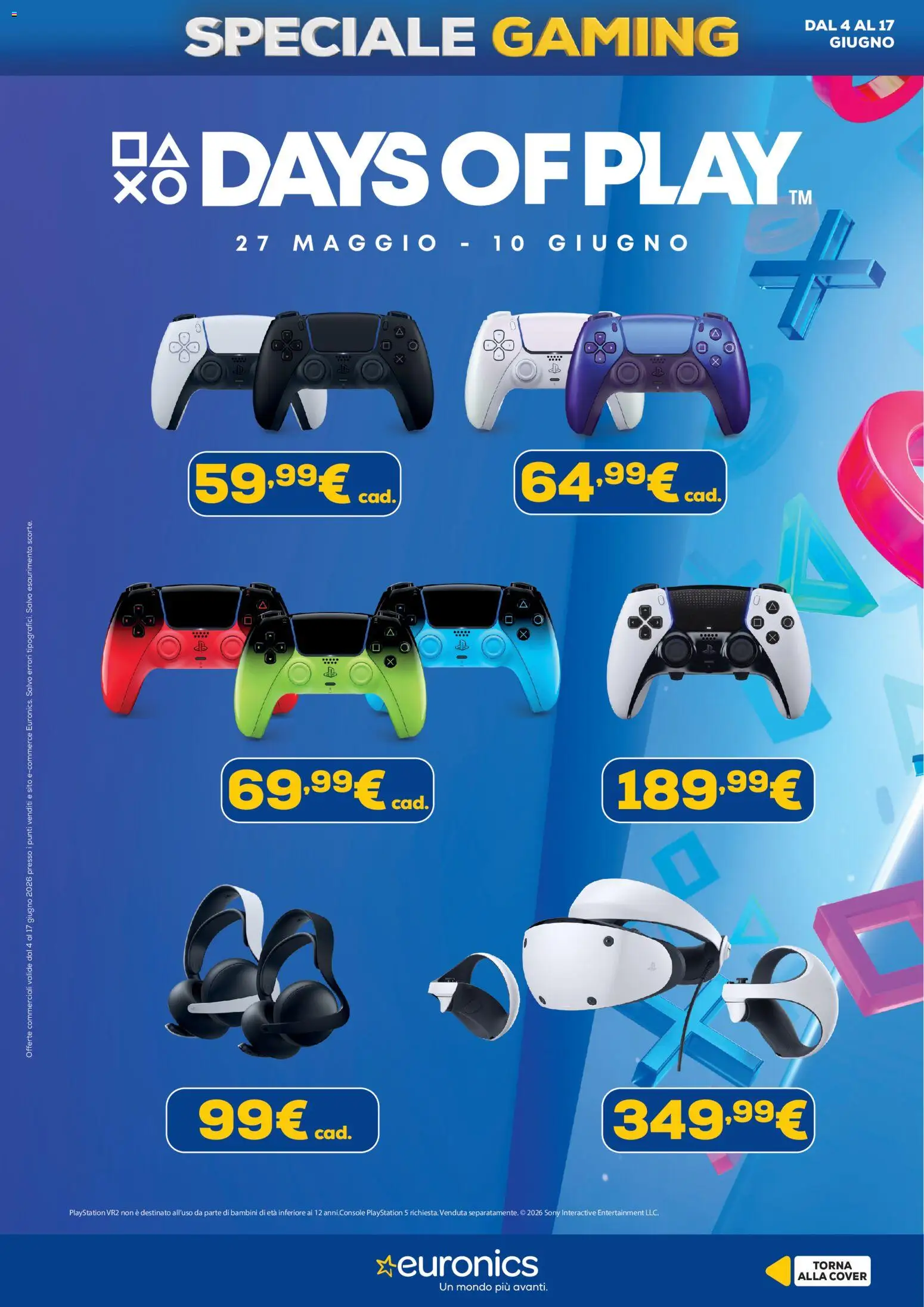 Volantino Euronics del 04.06.2026 | Pagina: 3 | Prodotti: Playstation