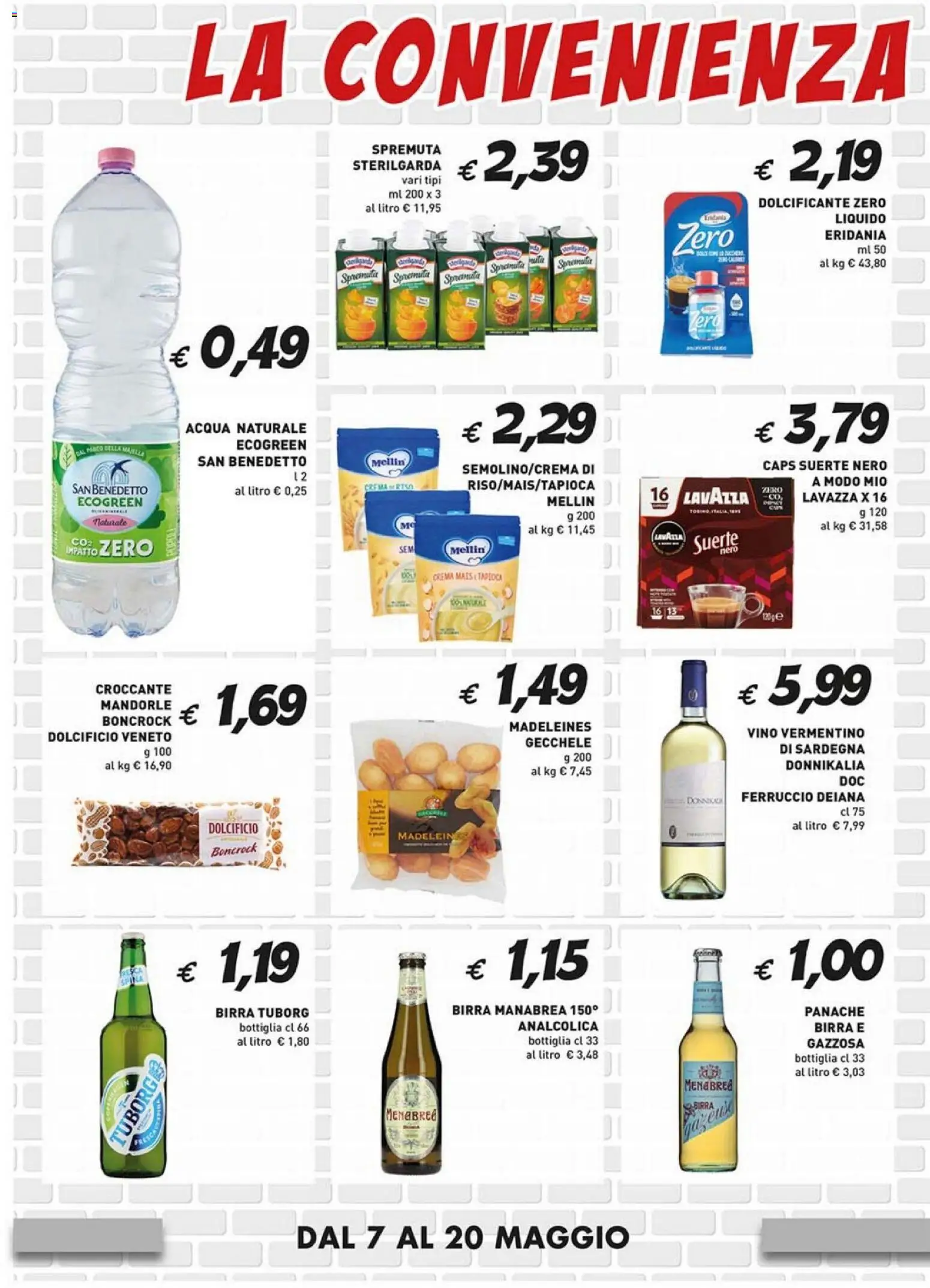 Volantino Coal del 07.05.2026 | Pagina: 6 | Prodotti: Dolcificante, Crema, Birra, Mais