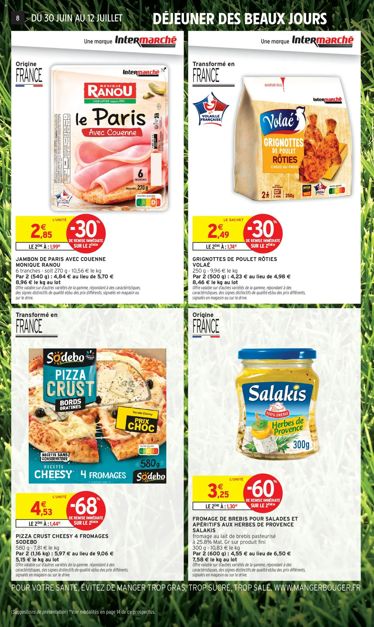{H1} | Page: 8 | Produits: Herbes de provence, Lait, Fromage, Pizza