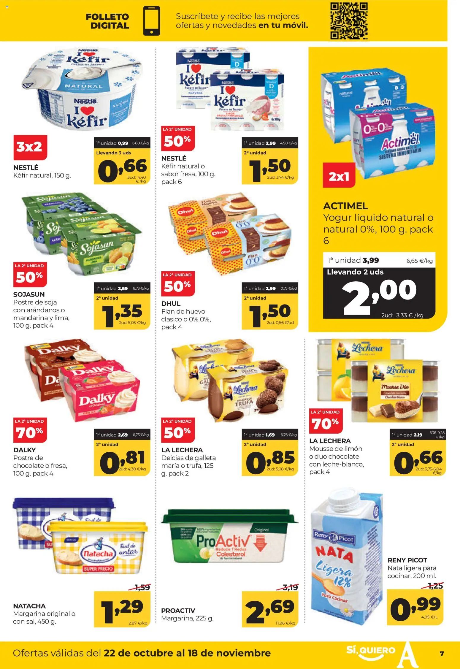 Alimerka folleto Asturias │ válido desde el 22/10/2026 | Página: 7 | Productos: Mousse, Kéfir, Yogur, Arándanos