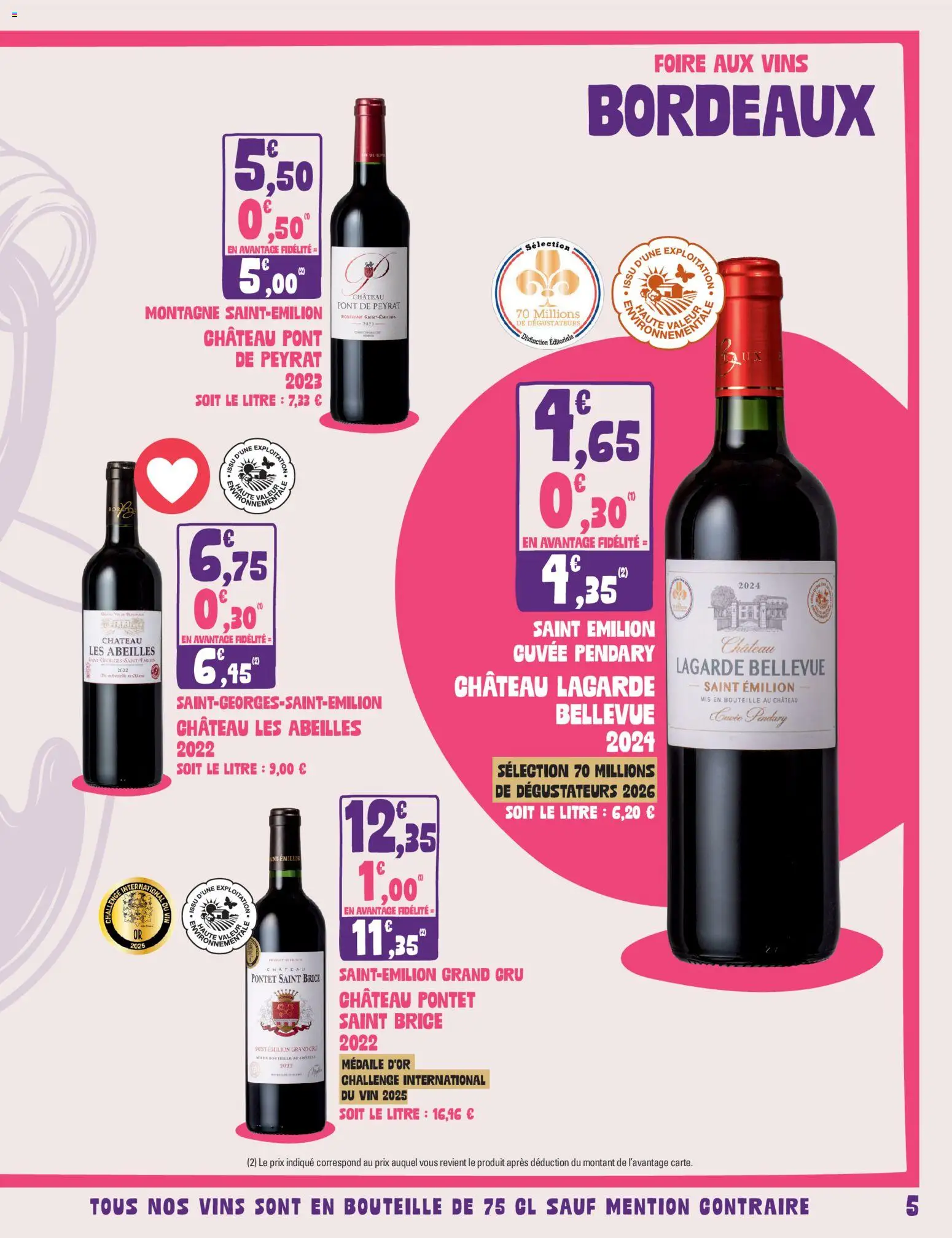 {H1} | Page: 5 | Produits: Bouteille, Vin