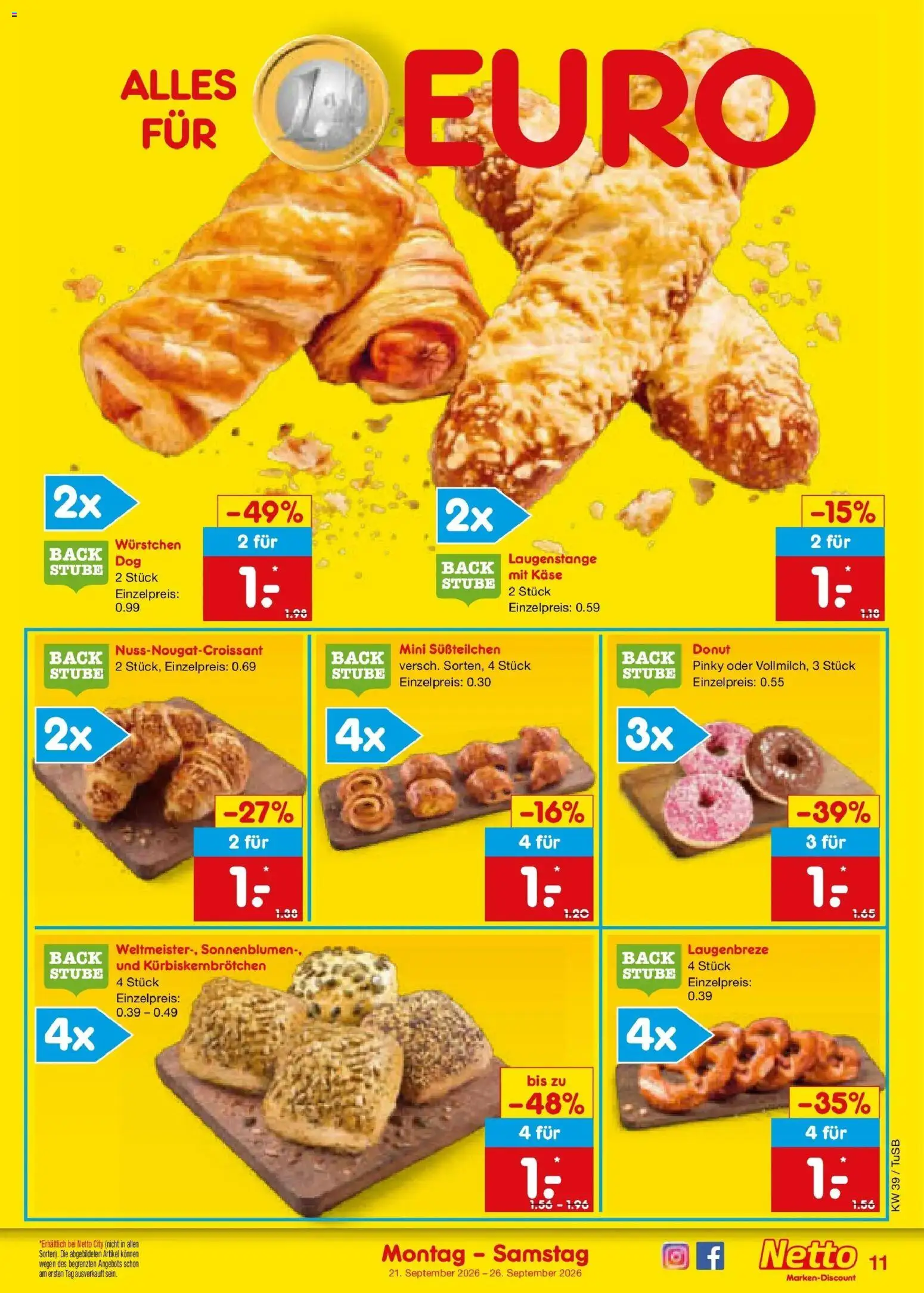 Netto Marken-Discount Prospekt Sindelfingen – gültig ab 21.09.2026 | Seite: 17 | Produkte: Käse
