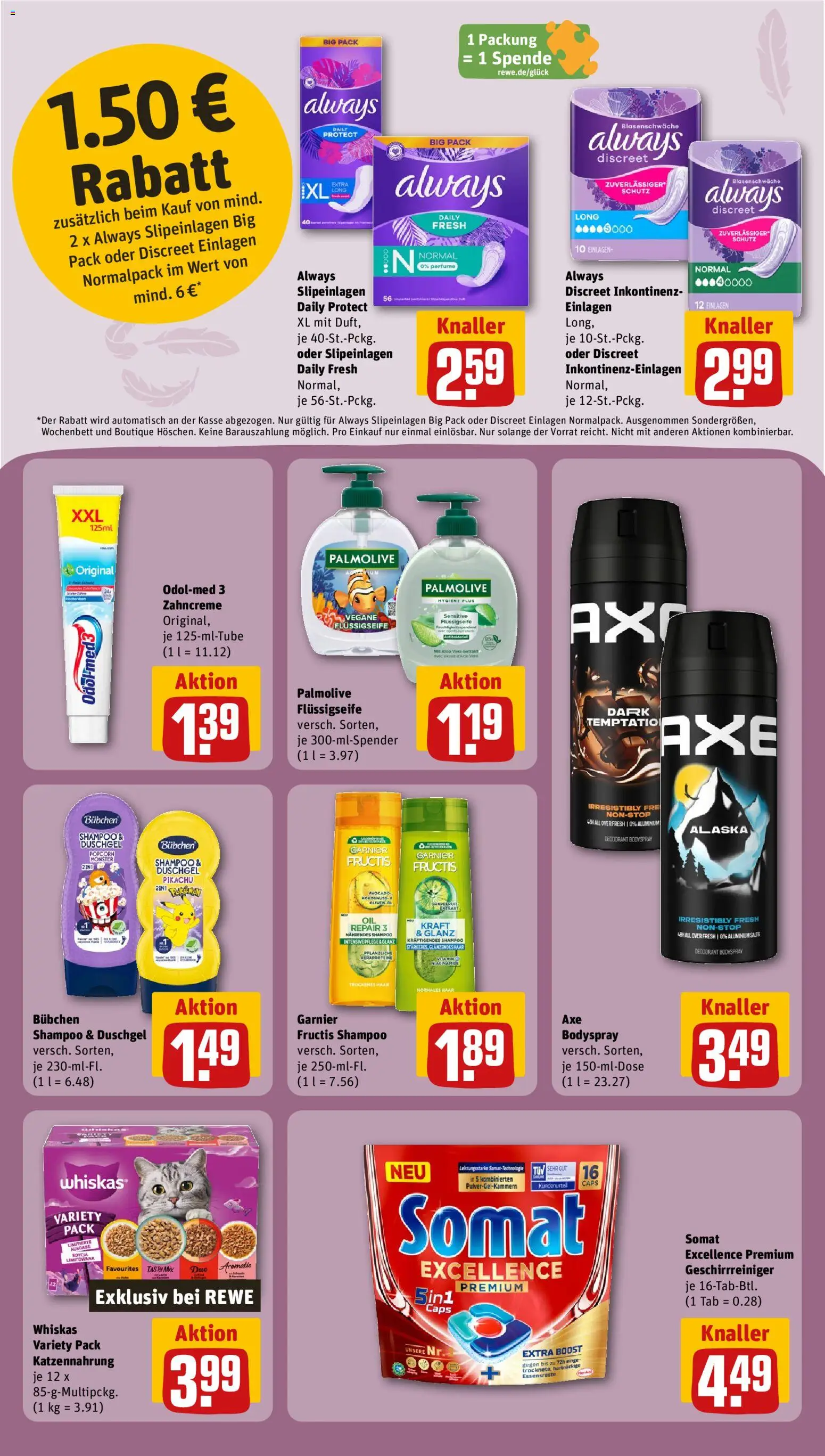 Rewe Prospekt – gültig ab 17.08.2026 | Seite: 21 | Produkte: Öl, Shampoo, Avocado, Monster