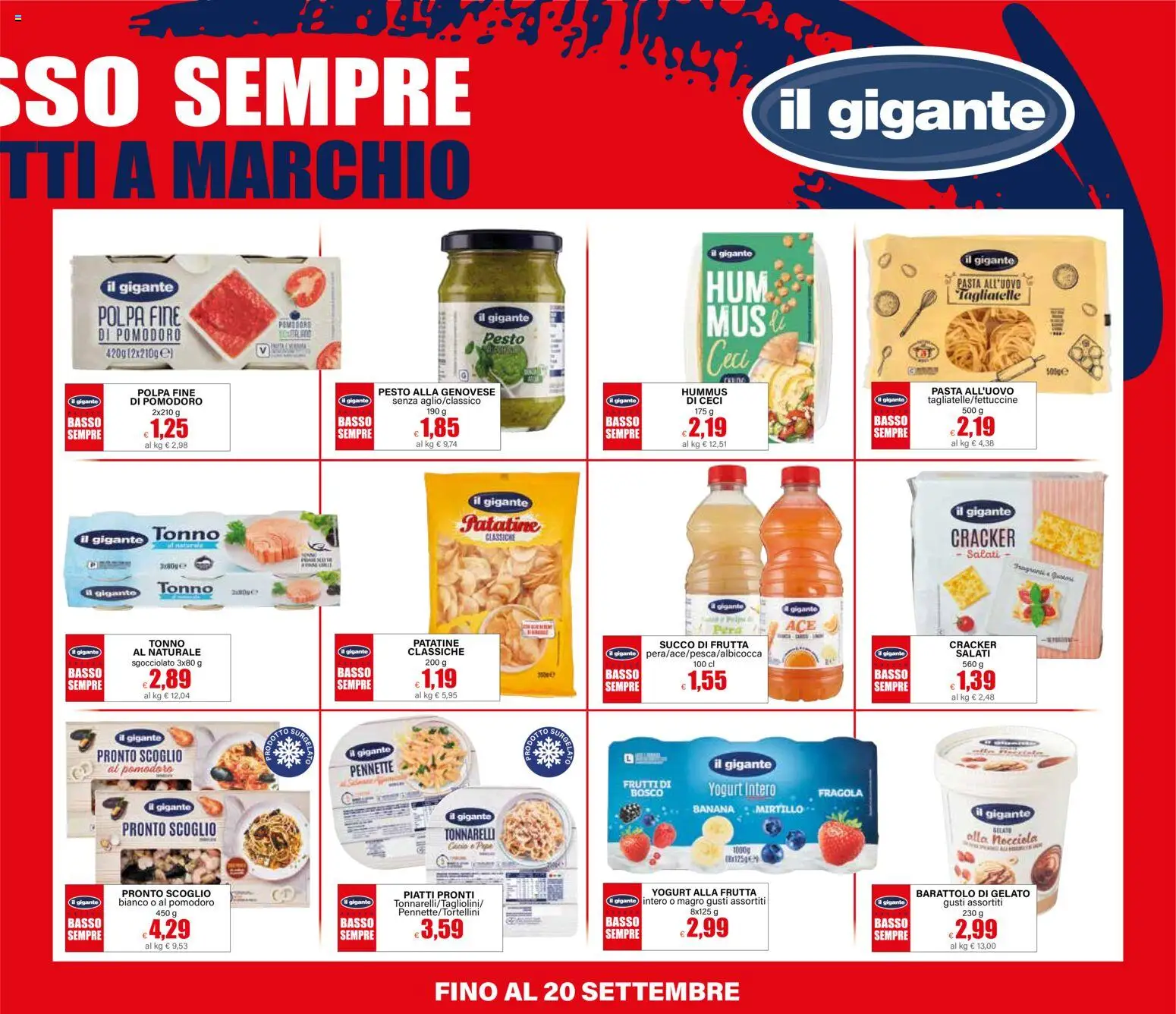 Volantino Il Gigante del 16/07/2026 | Pagina: 3 | Prodotti: Patatine, Ceci, Frutta, Succo di frutta