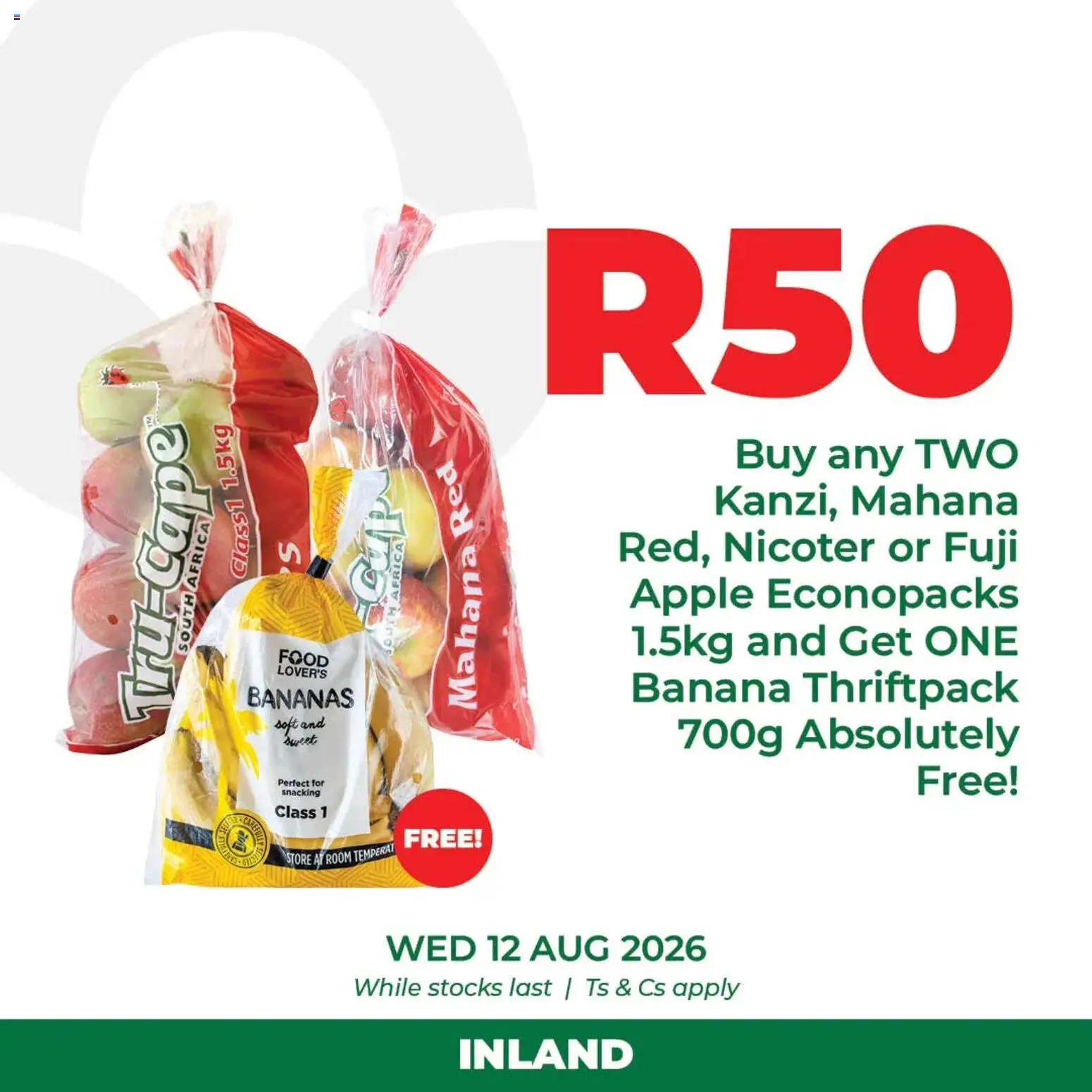 New Food Lover's Market catalogue – valid from 12/08/2026 | Page: 1 | Products: Bananas