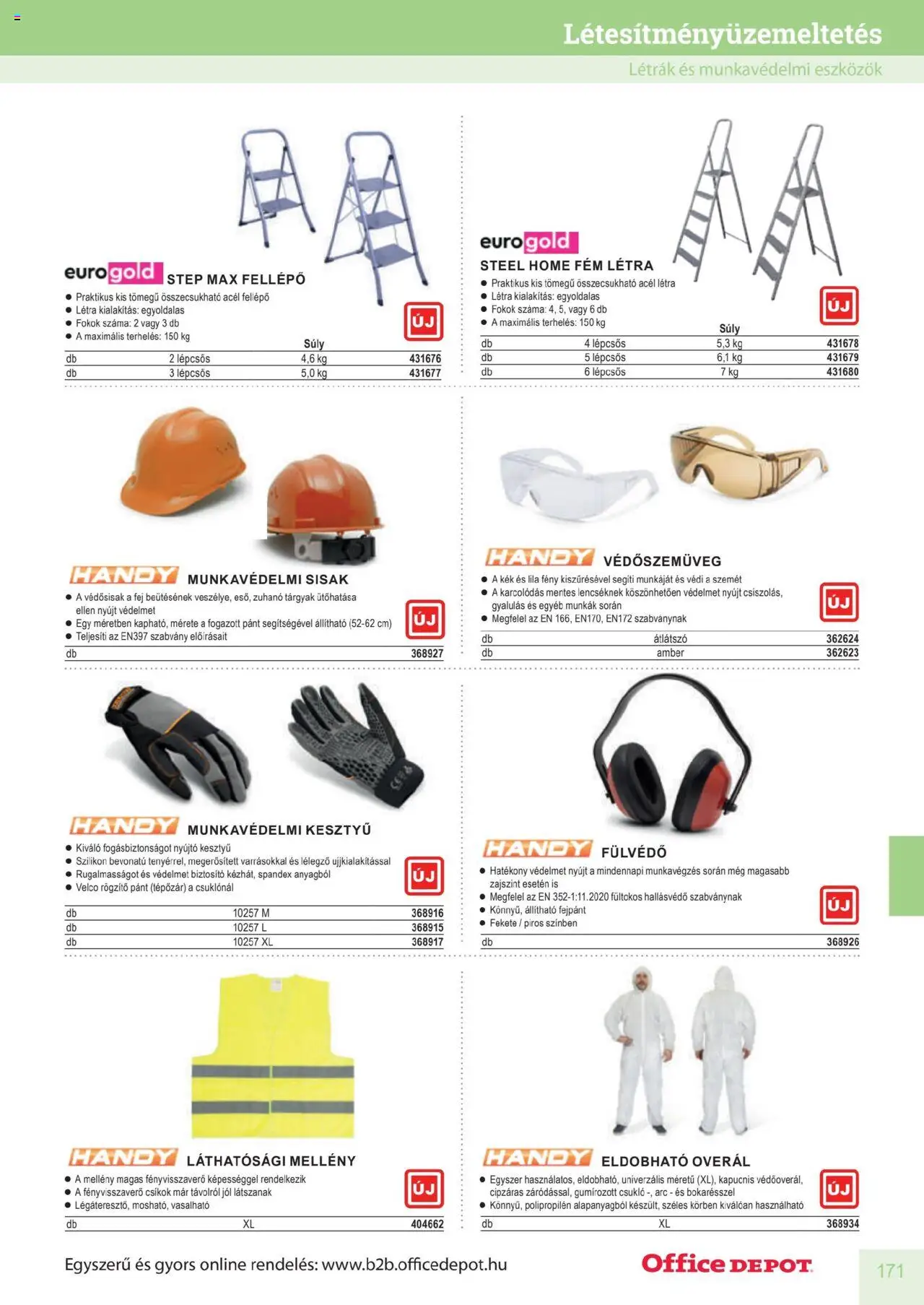 Office Depot akciós ujság - amely érvényes a következő dátumtól: 2025.04.10. | Oldal: 171 | Termékek: Szilikon, Fellépő, Csíkok, Mellény