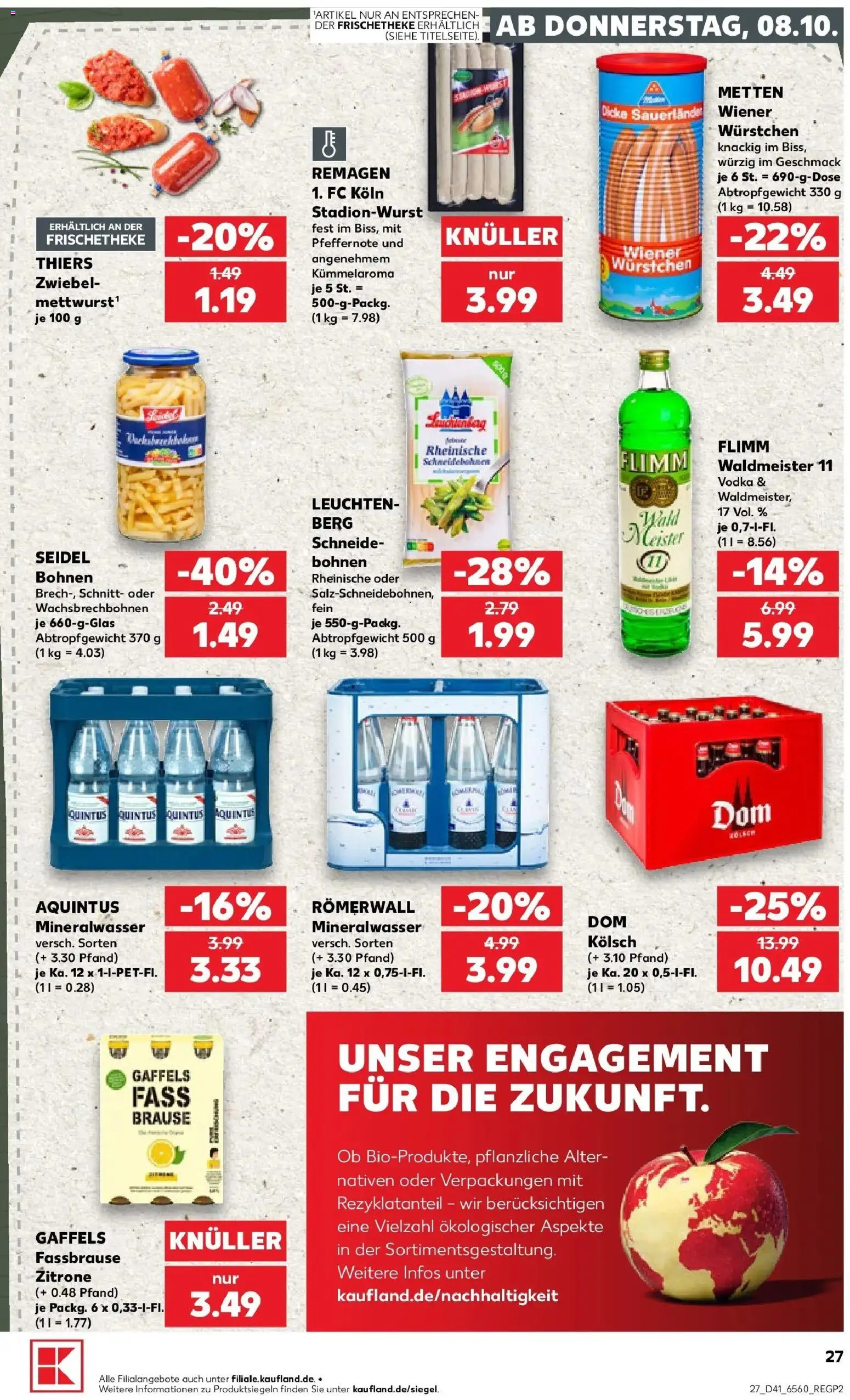 Prospekt Kaufland ab 05.10.2026 » Angebote Online zum Blättern | Seite: 37 | Produkte: Mineralwasser, Zitrone, Fassbrause, Vodka