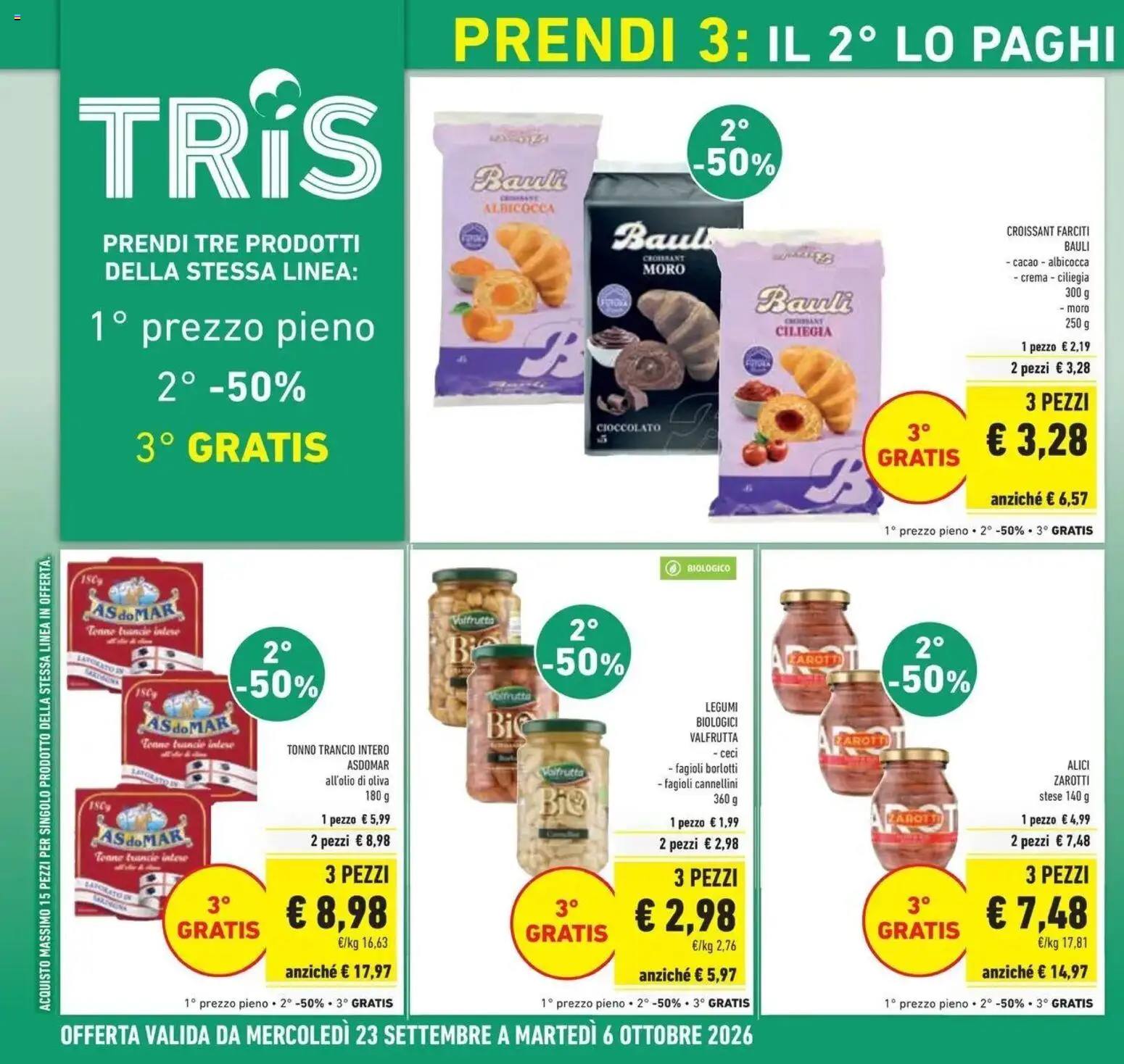 Anteprima volantino Conad dal 23/09/2026 prossima settimana | Pagina: 8 | Prodotti: Cioccolato, Cannellini, Cacao, Alici