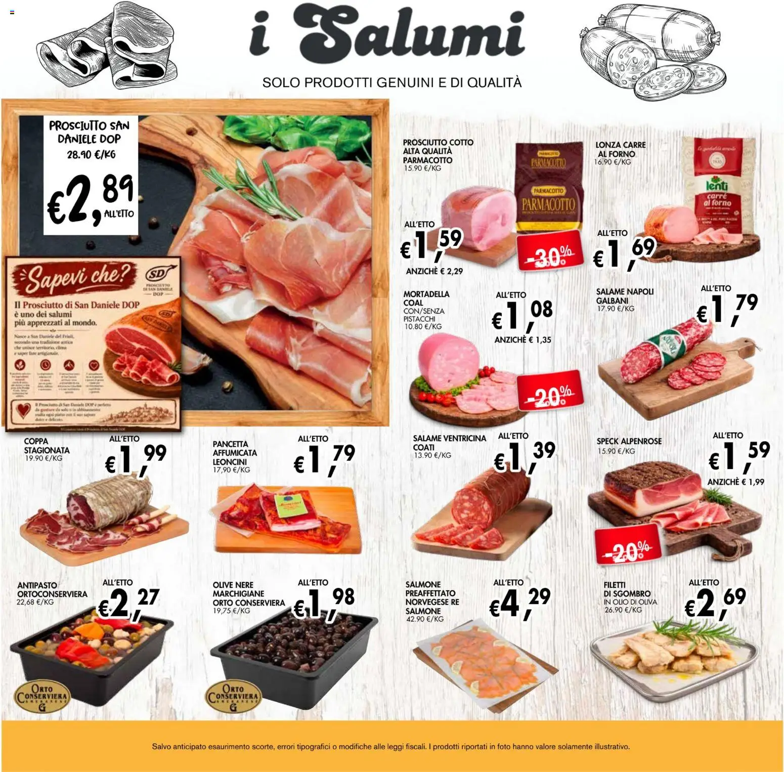 Volantino Coal del 18.06.2026 | Pagina: 7 | Prodotti: Salame, Pancetta, Olive, Sgombro