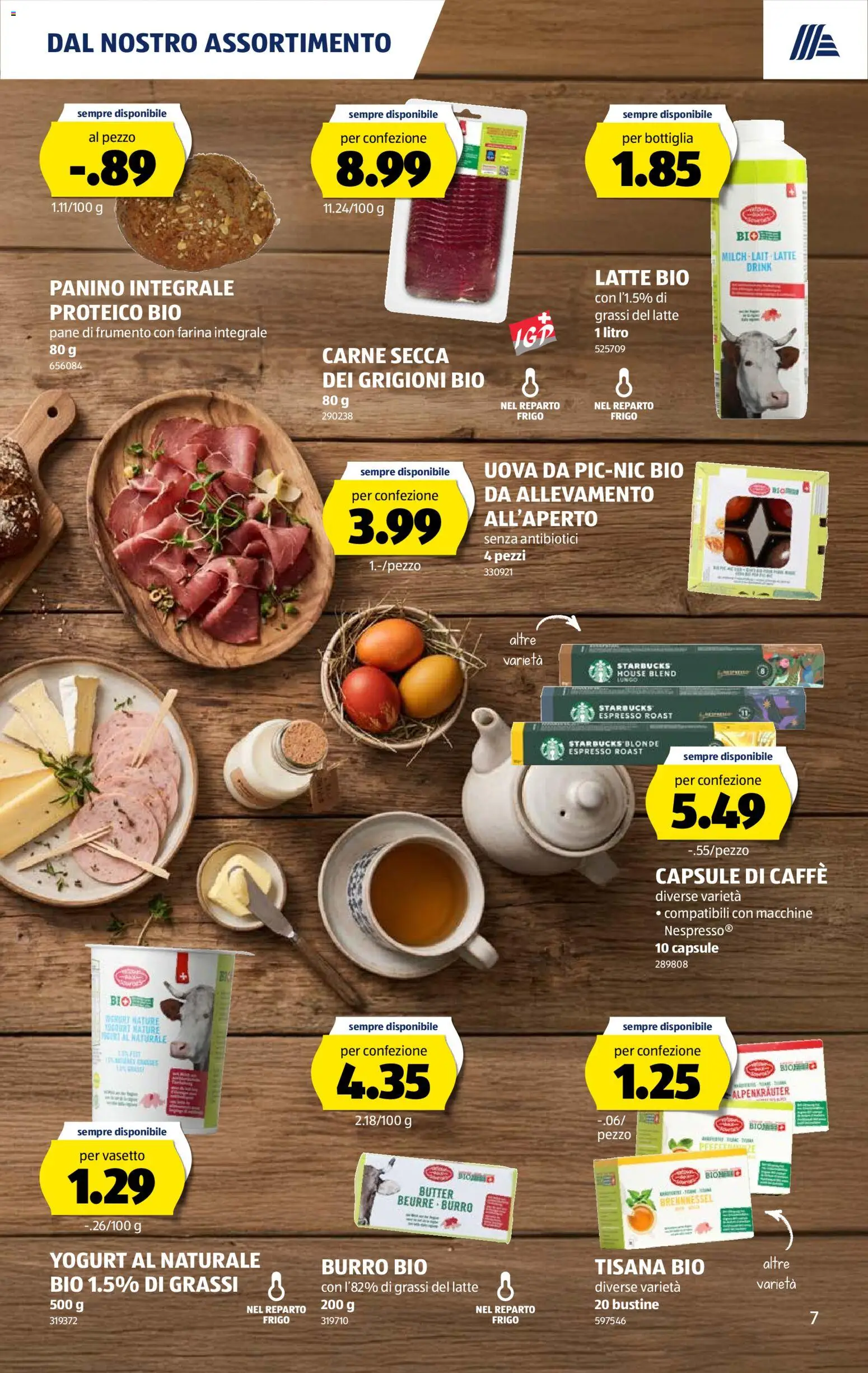 Aldi aktionen IT – gültig ab 16.07.2026 | Seite: 7 | Produkte: Pane, Milch, Butter