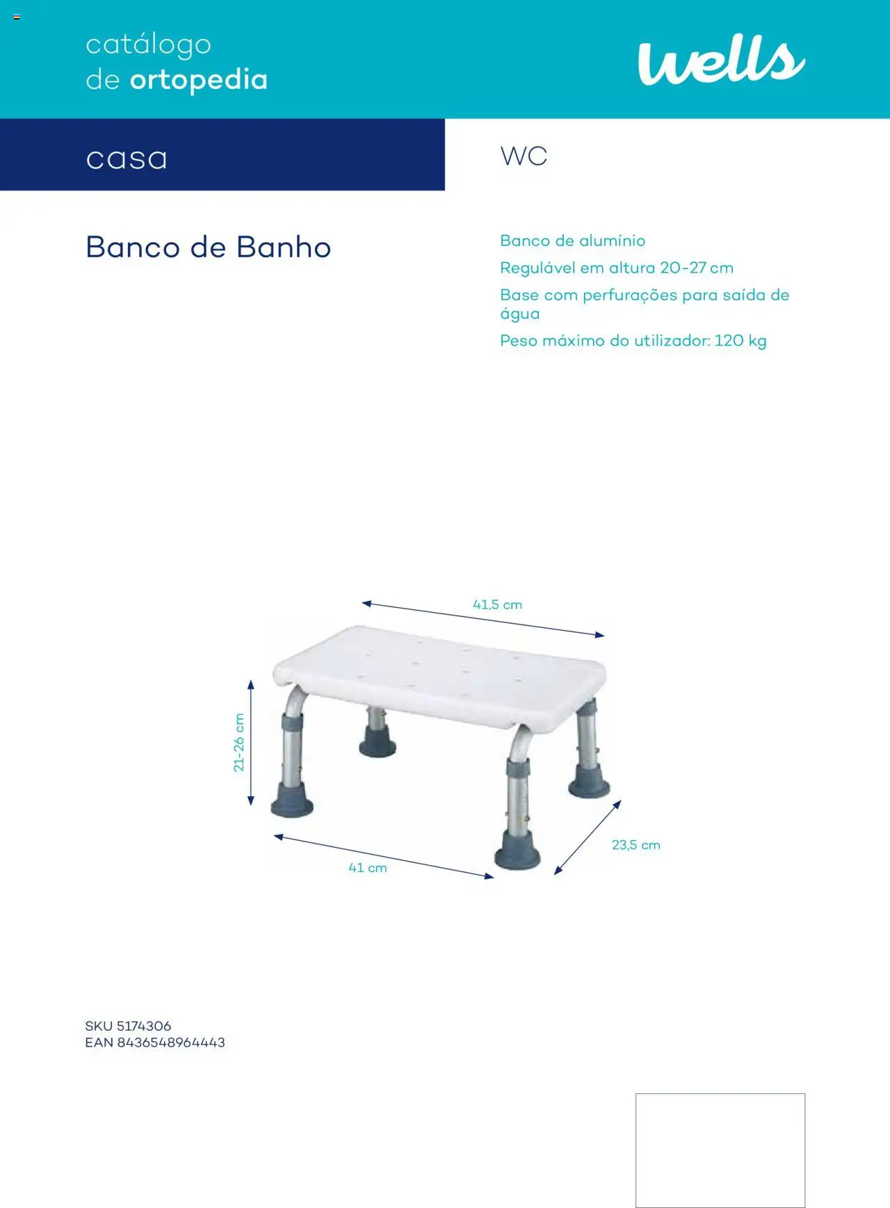 Well’s Catálogo de Ortopedia │ válido de 12/02/2024 | Página: 129 | Produtos: Banco, Base, Banho