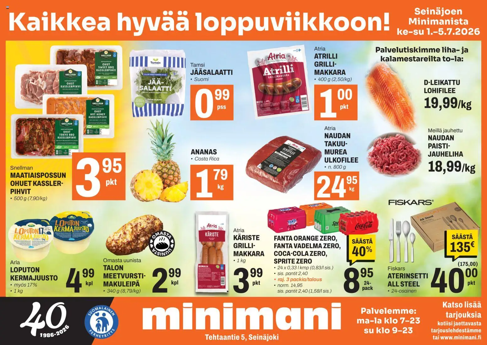 Minimani Tarjoukset - Seinäjoki – voimassa 01/07/2026 alkaen | Sivu: 1