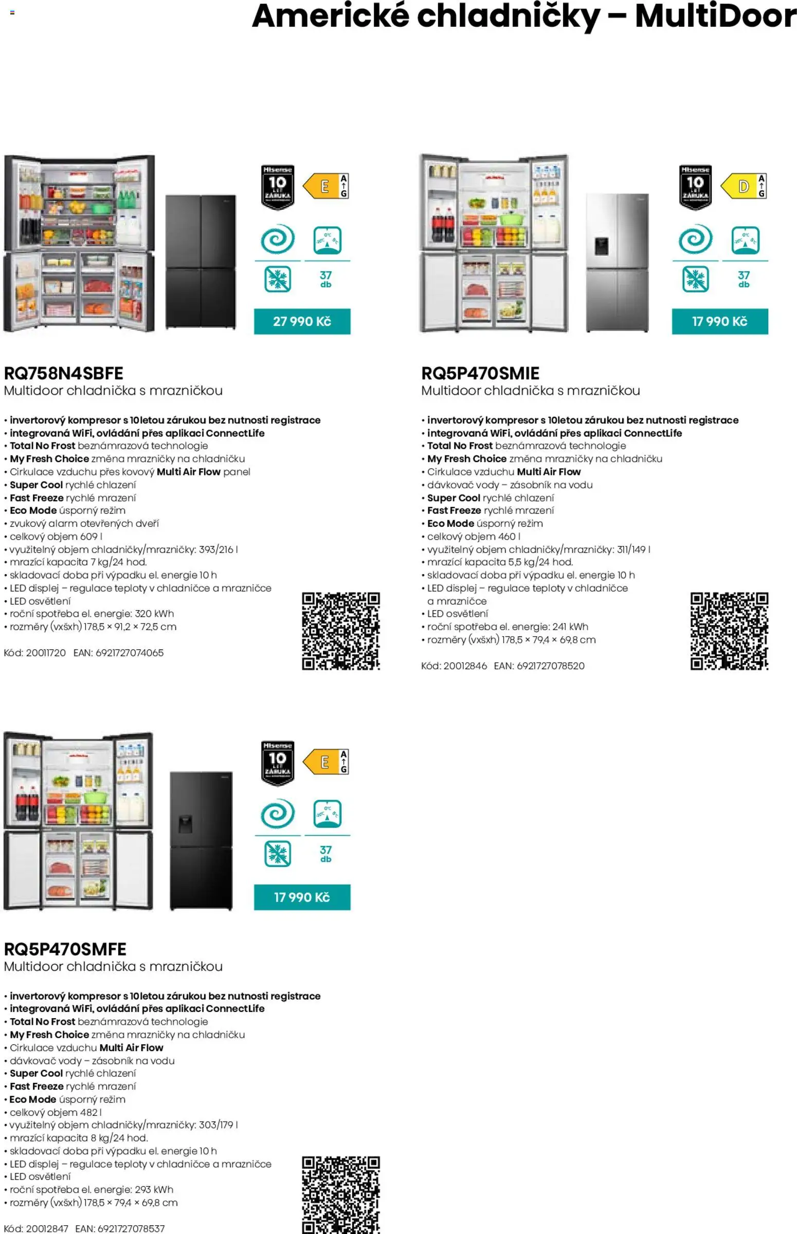 Möbelix leták - Hisense od 01.09.2025 | Strana: 13 | Produkty: Zásobník, Chladnička, Kompresor, LED