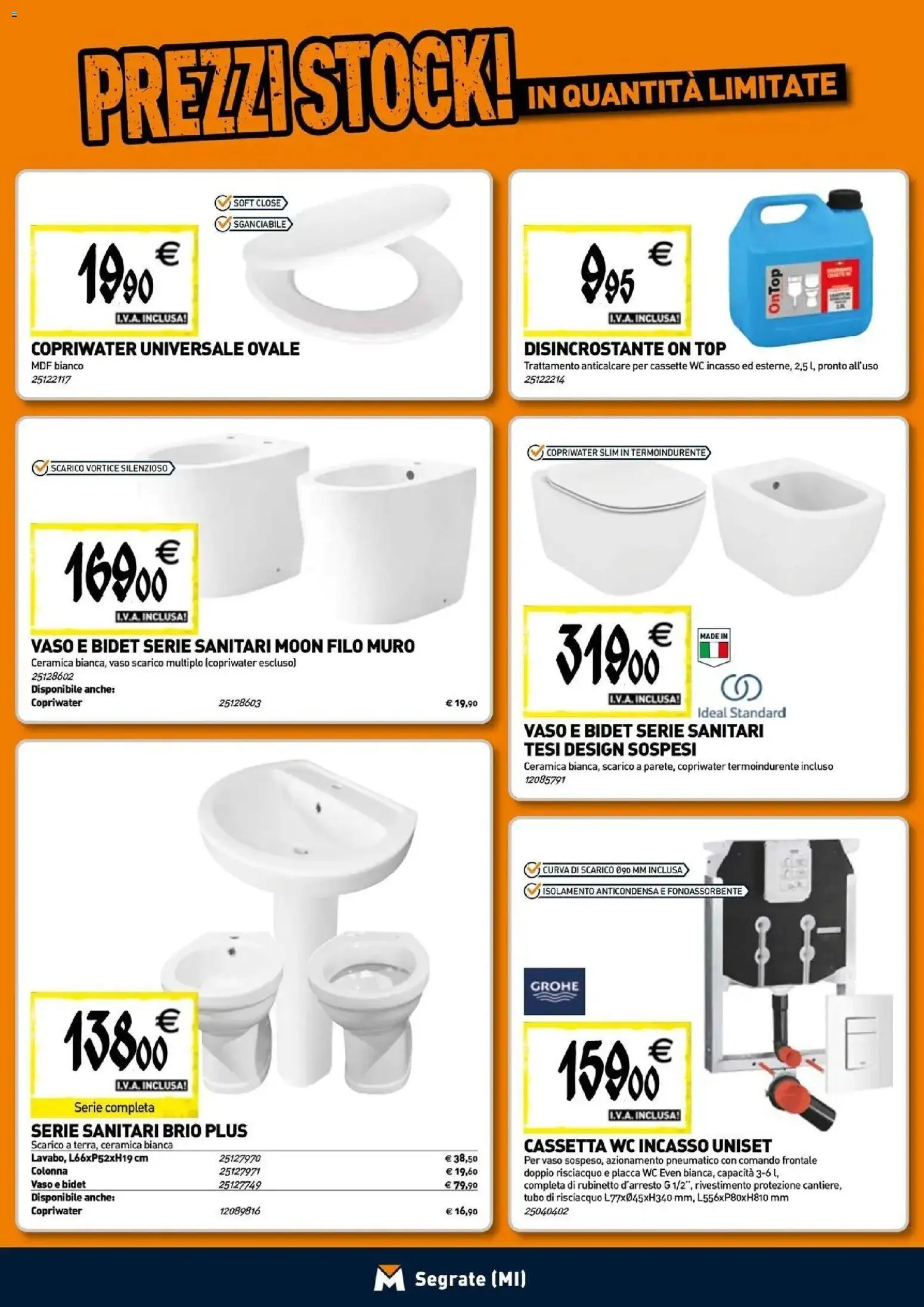 Volantino TECNOMAT del 29/10/2026 | Pagina: 4 | Prodotti: Anticalcare, Tubo, WC, Vaso