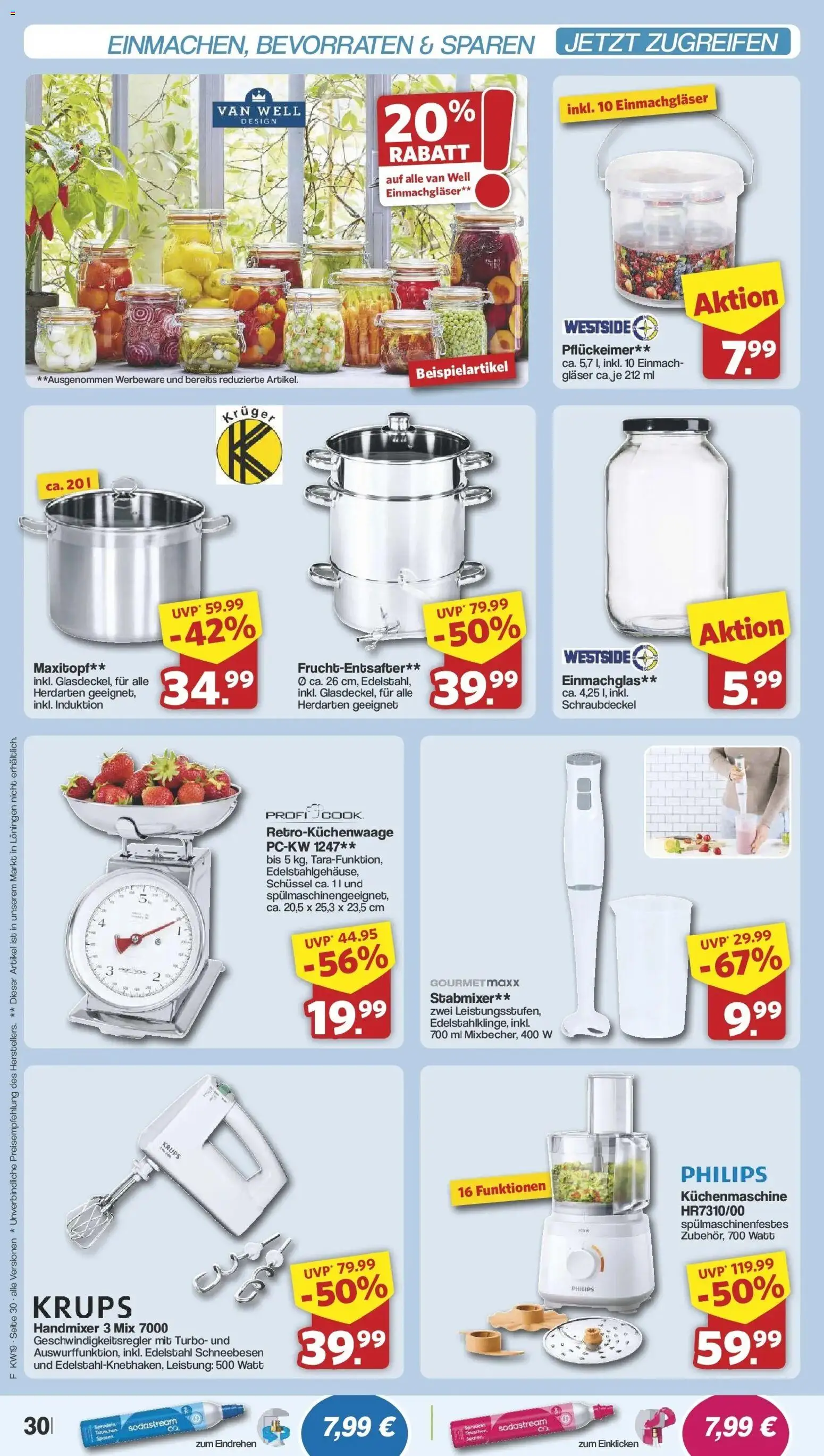 Famila Nordwest - Famila: Wochenangebote – gültig ab 03.05.2026 | Seite: 30 | Produkte: Philips, Krups, Handmixer, Sodastream