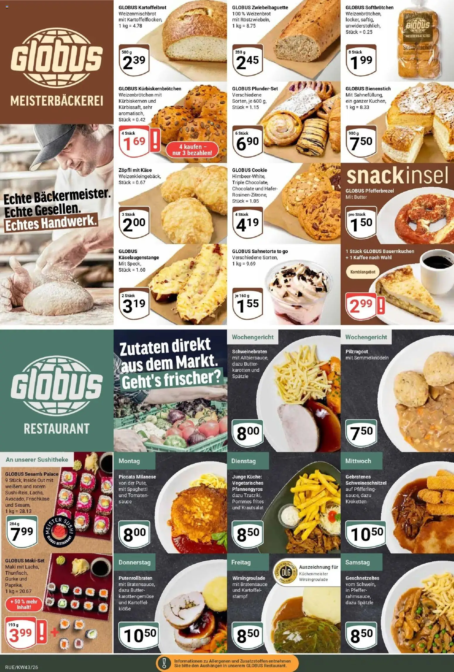 Globus Prospekt Rüsselsheim (ab 19.10.2026) » Angebote online | Seite: 8 | Produkte: Kaffee, Pommes, Pommes frites, Pfeffer