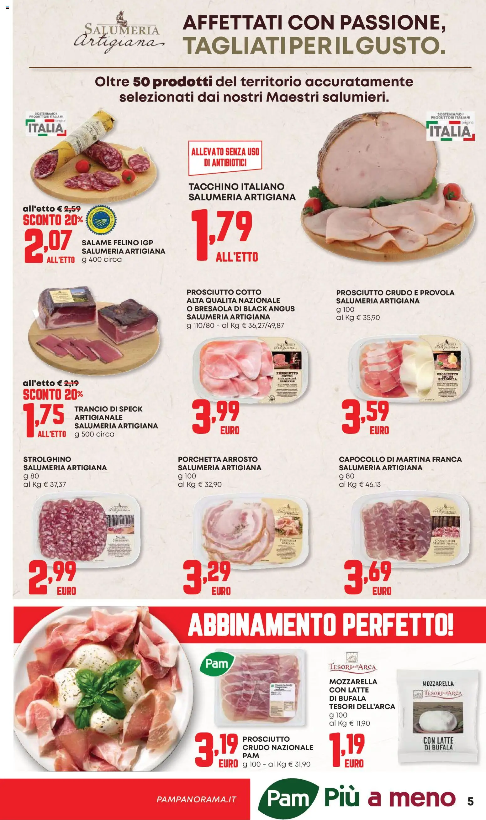 Volantino Panorama del 04.06.2026 | Pagina: 5 | Prodotti: Arrosto, Prosciutto Cotto, Tacchino, Mozzarella