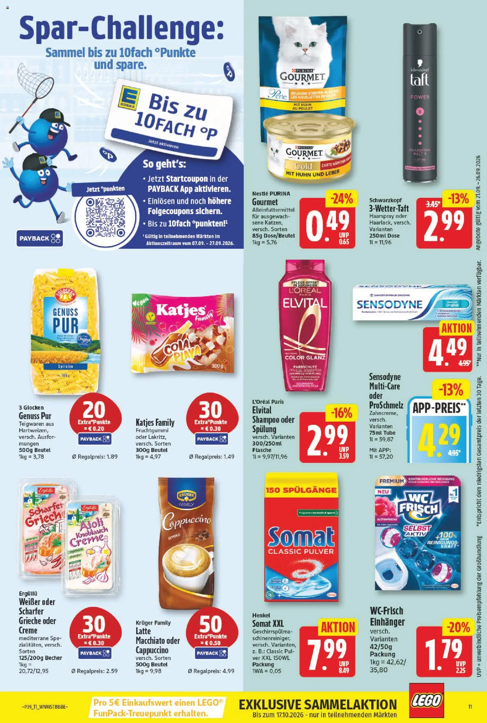 NP Discount Prospekt – gültig ab 21.09.2026 | Seite: 11 | Produkte: Katjes, Shampoo, Wasser, Knoblauch
