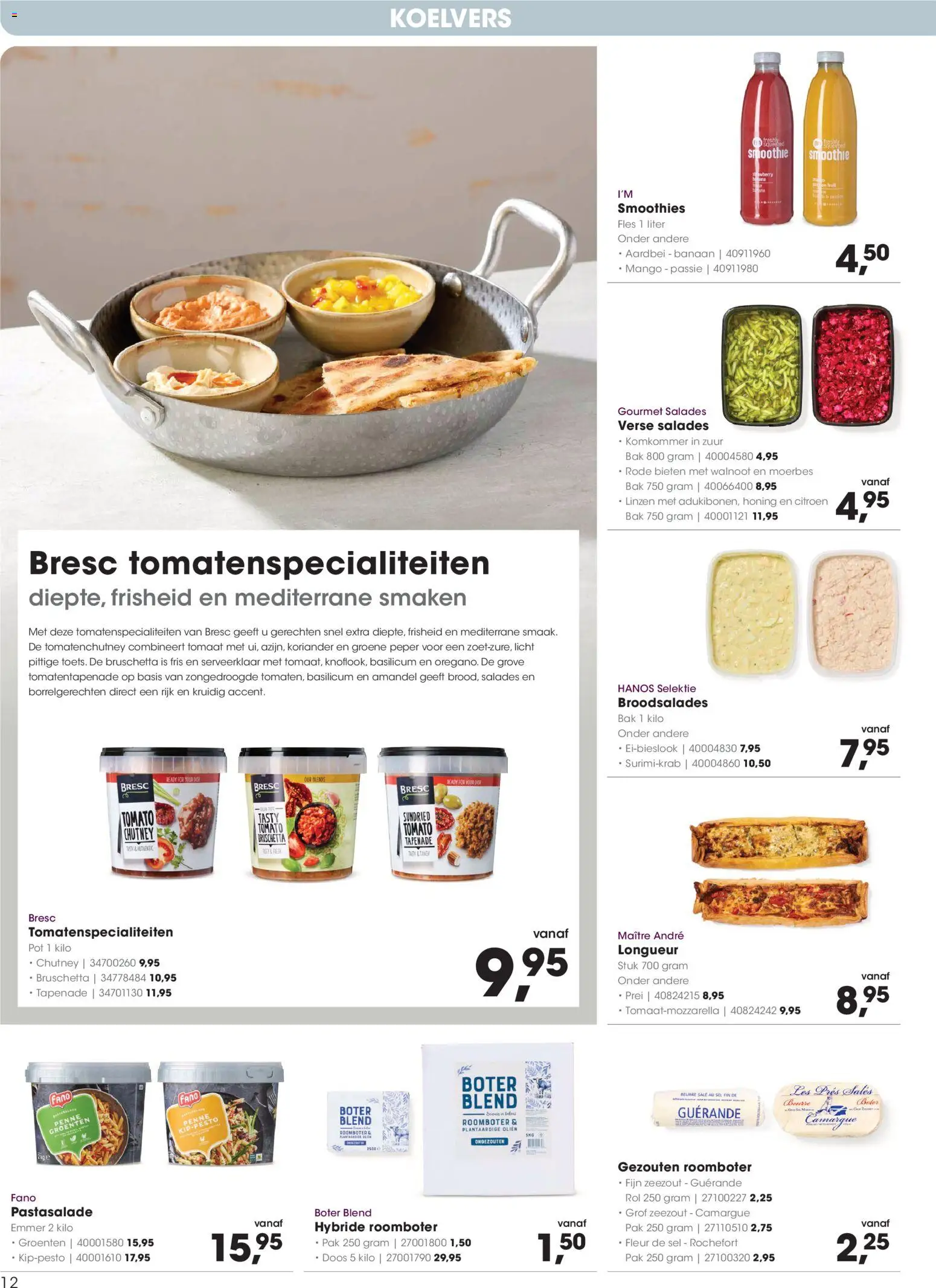 {H1} | Pagina: 12 | Producten: Salades, Desk, La, Aardbei