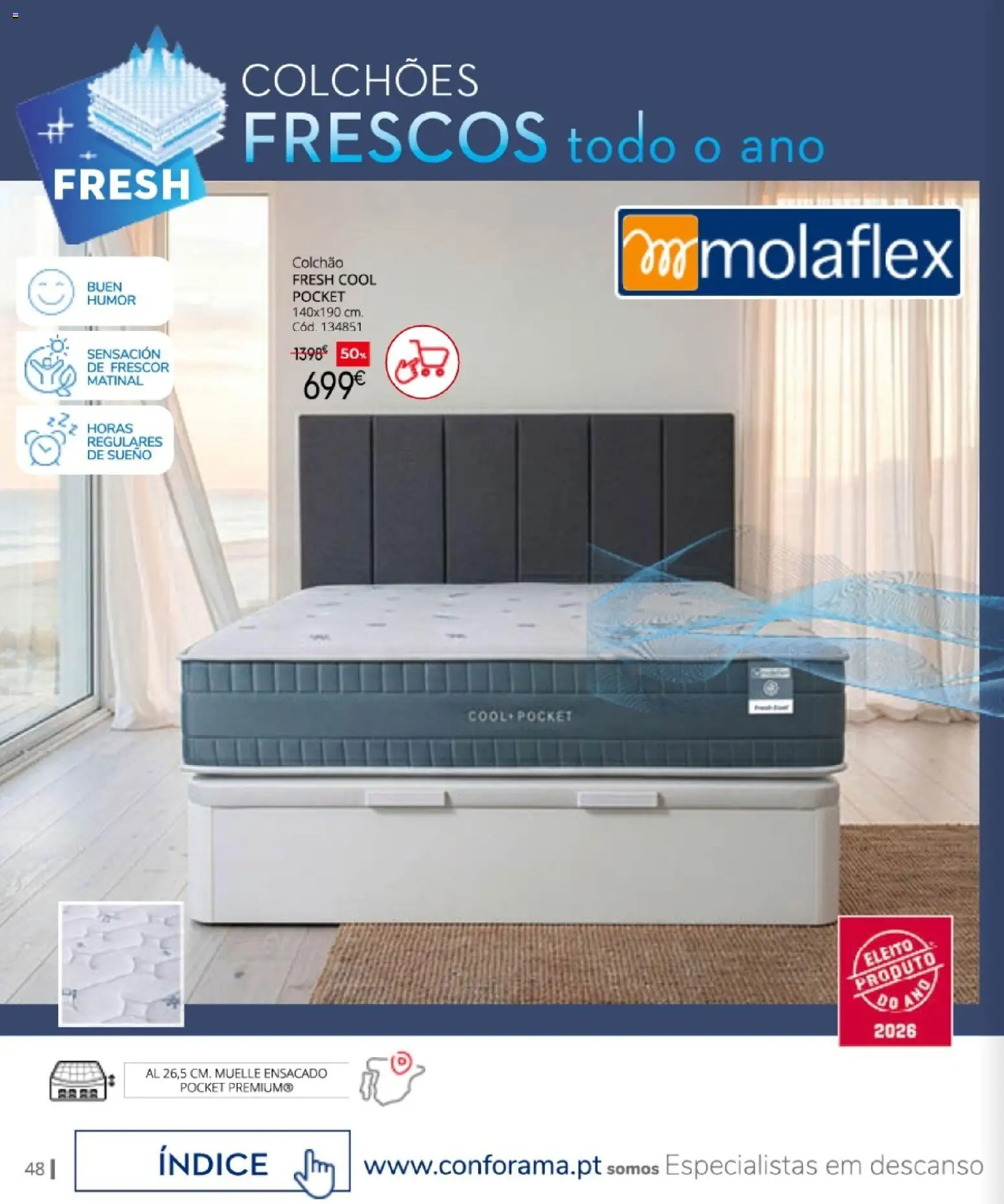 Conforama Camitis │ válido de 06/08/2026 | Página: 48 | Produtos: Colchões, Colchão