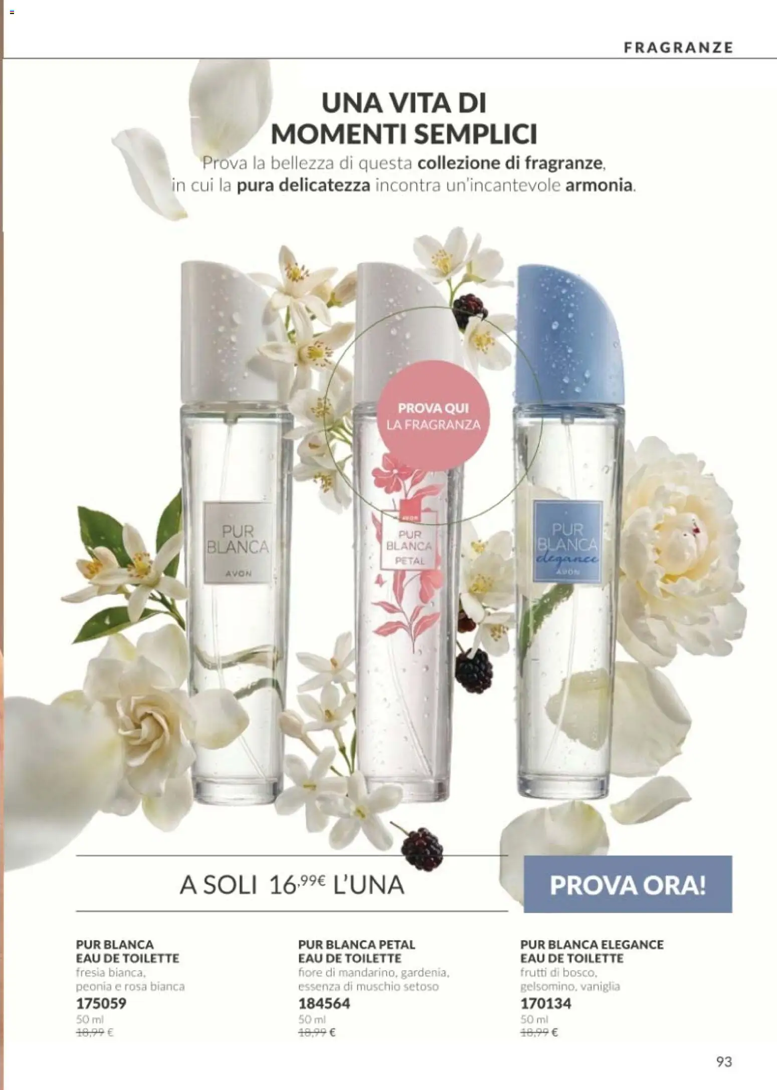 Volantino Avon del 01/10/2026 | Pagina: 93 | Prodotti: Vaniglia, Frutti di bosco, Fragranza