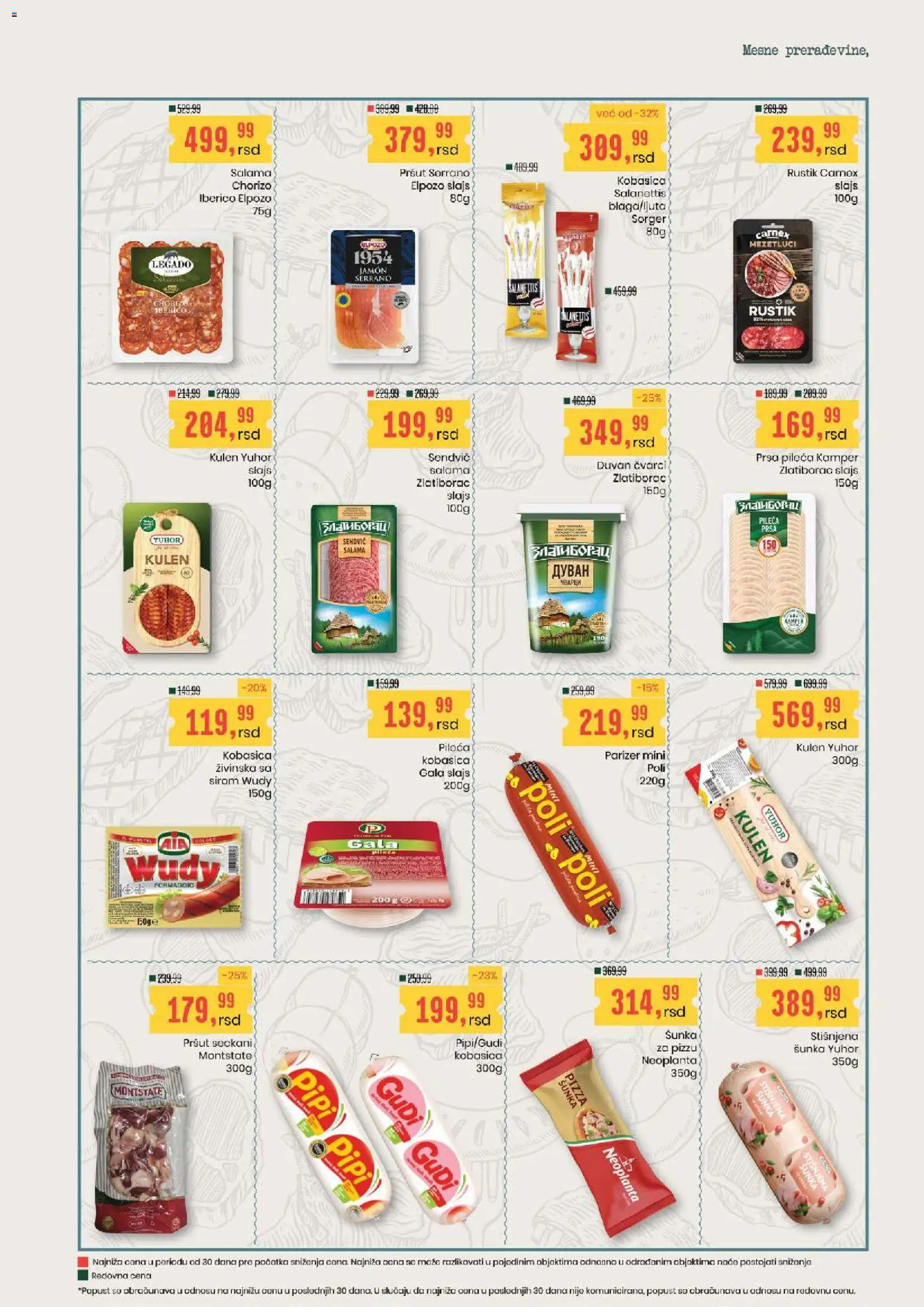 Aroma Market katalog - važi od 06.08.2026 | Strana: 7 | Proizvode: Pršut, Parizer, So, Kobasica