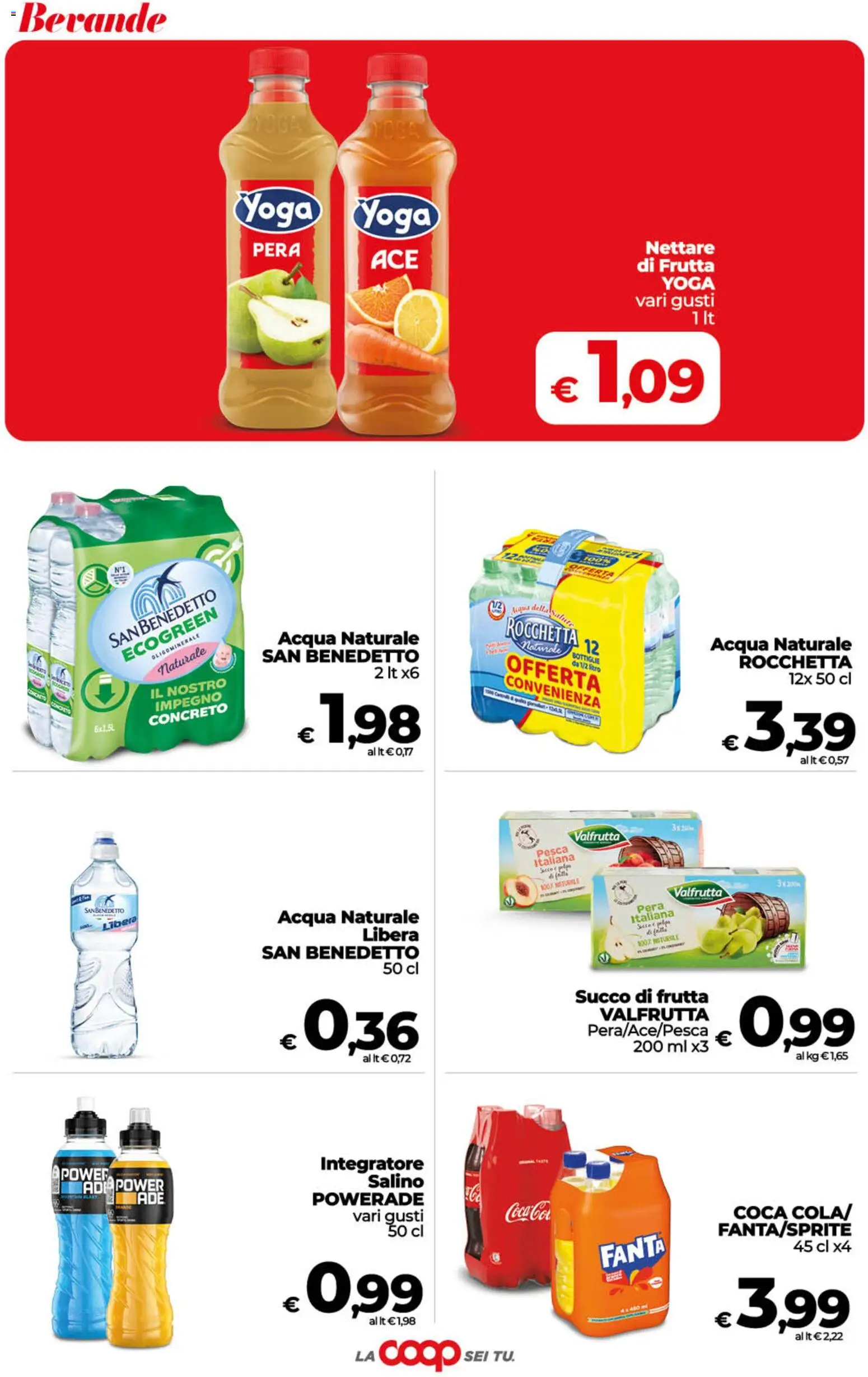Volantino COOP del 23/10/2026 | Pagina: 34 | Prodotti: Succo, Acqua, Acqua naturale, Fanta