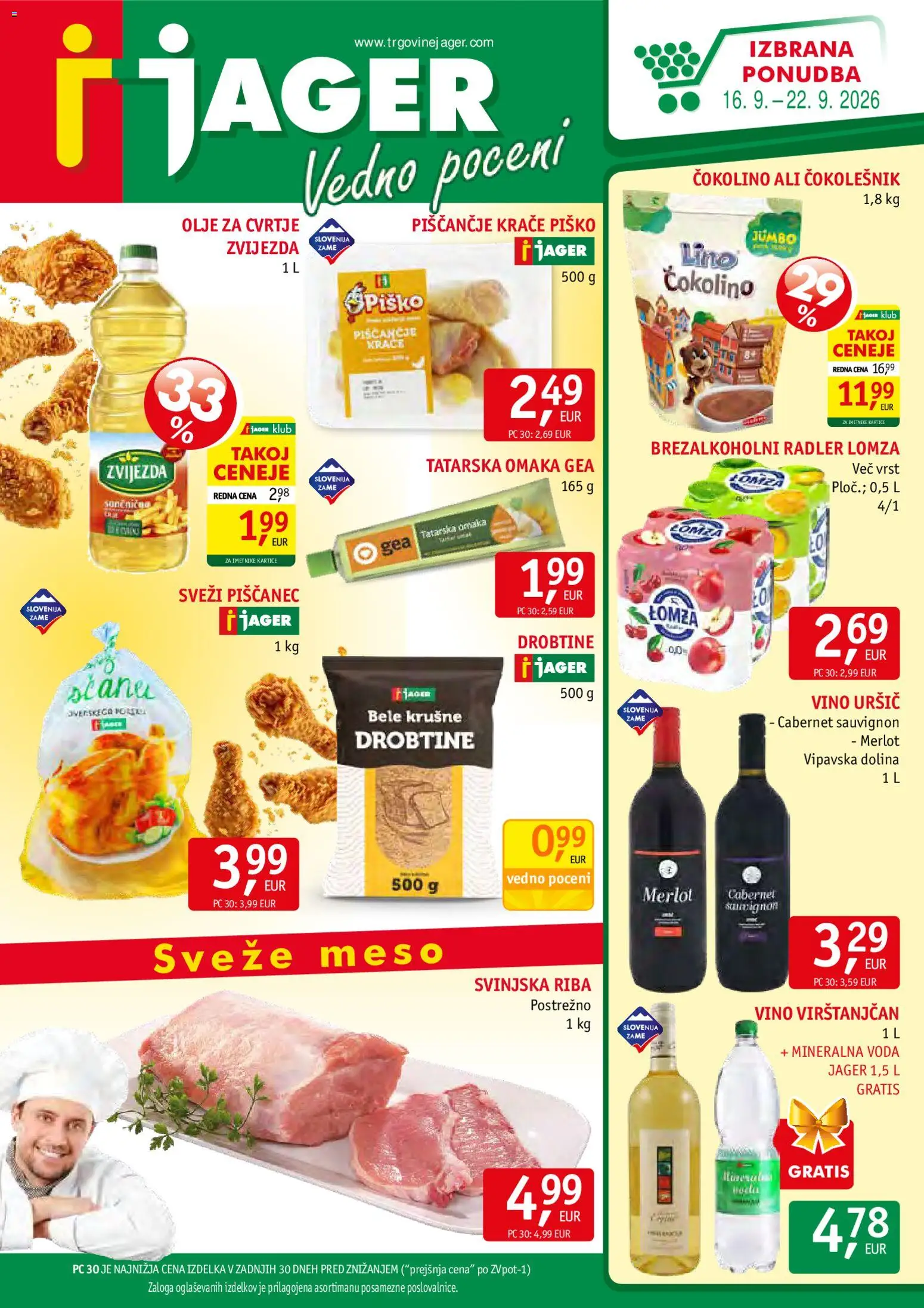 Novi Jager katalog ponudbe – veljaven od 16.09.2026 | Stran: 1