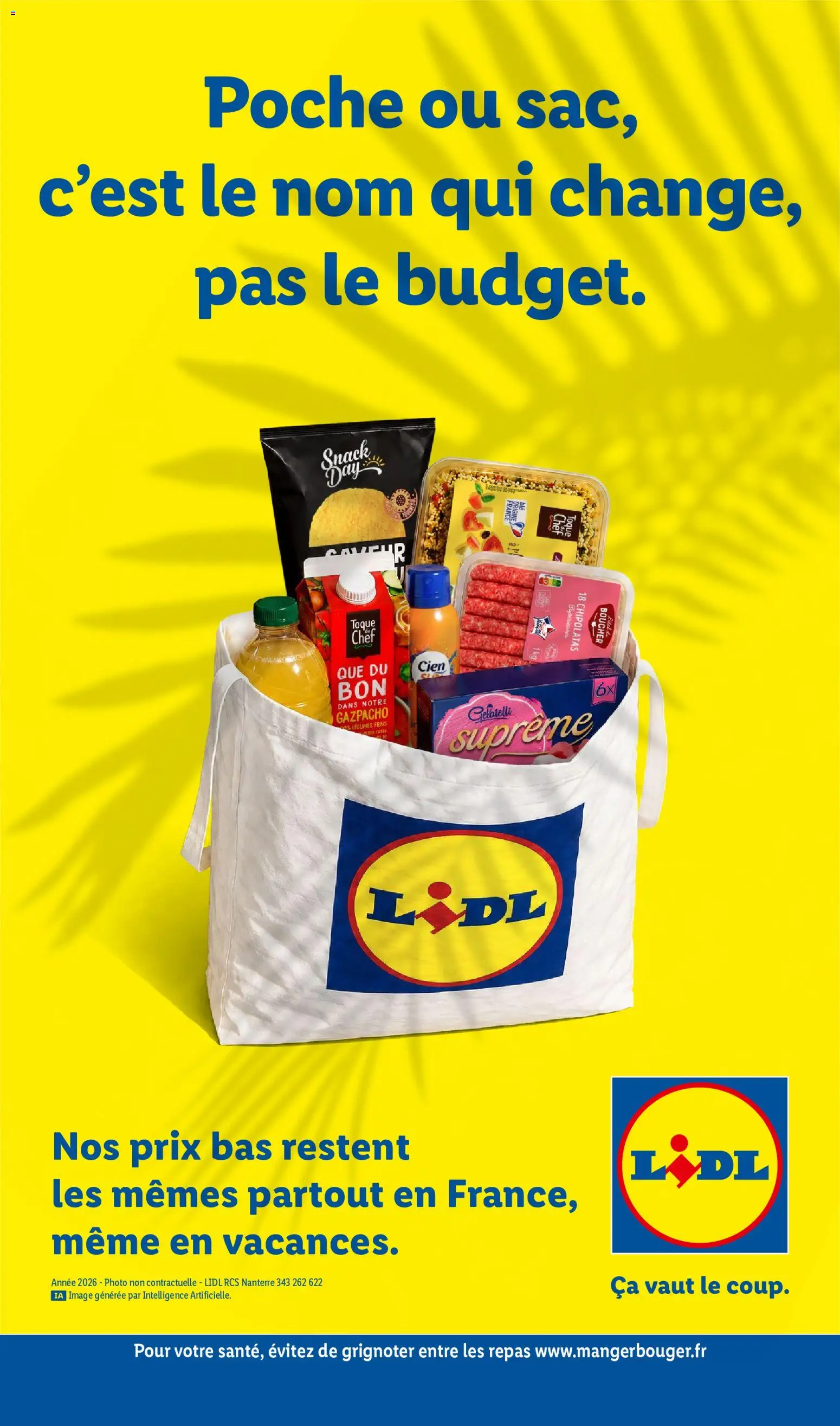 {H1} | Page: 59 | Produits: Salade, Gazpacho, Fruits, Chipolatas