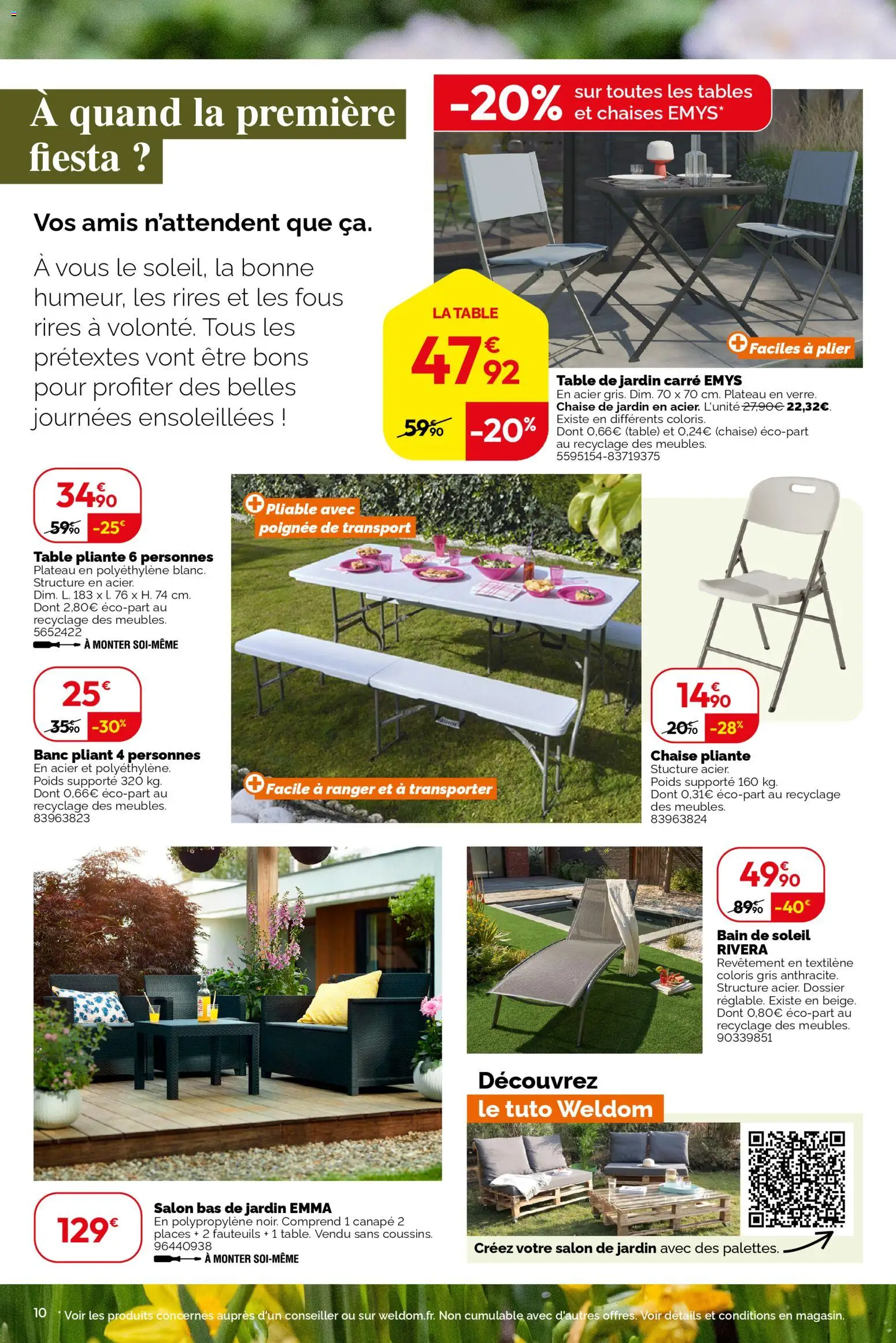 {H1} | Page: 10 | Produits: Plateau, Table de jardin, Canapé, Chaise