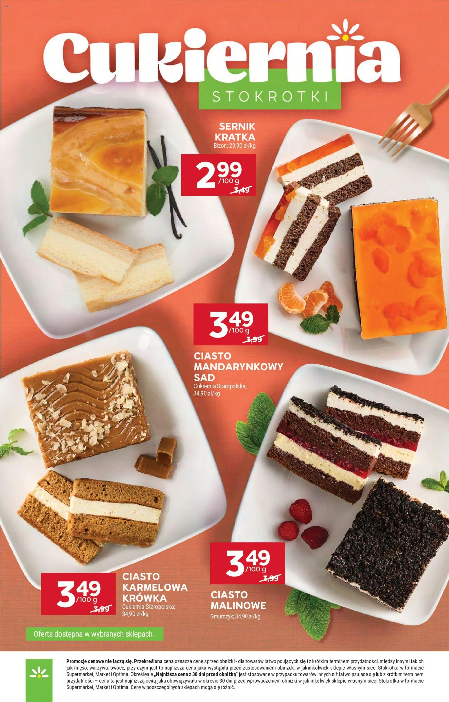 Stokrotka gazetka od 08.10.2026 | Strona: 9 | Produkty: Stokrotka, Ciasto, Krowka