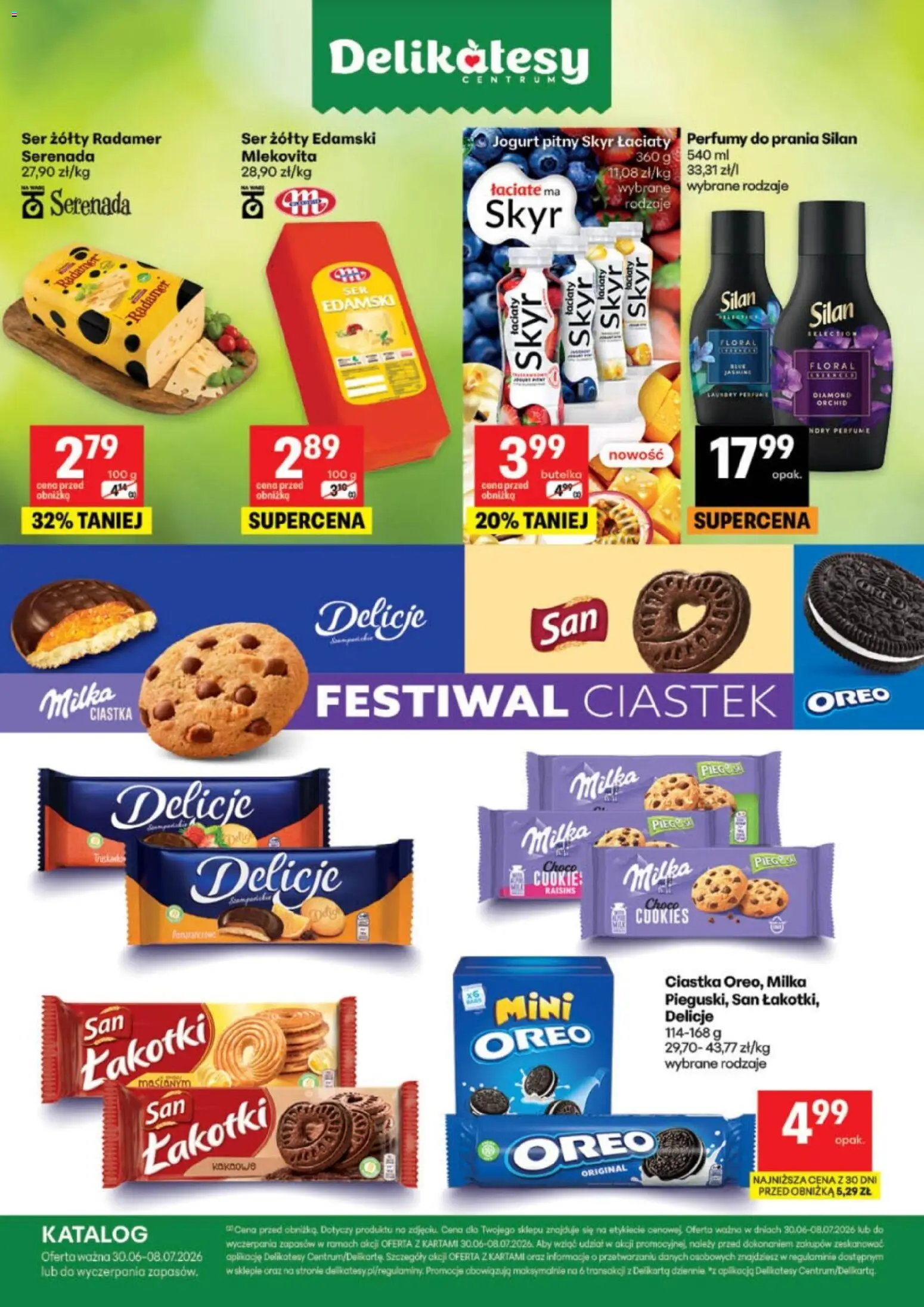 Delikatesy Centrum gazetka - Katalog Aranż od 30.06.2026 | Strona: 1 | Produkty: Jogurt pitny, Perfumy, Ser, Jogurt