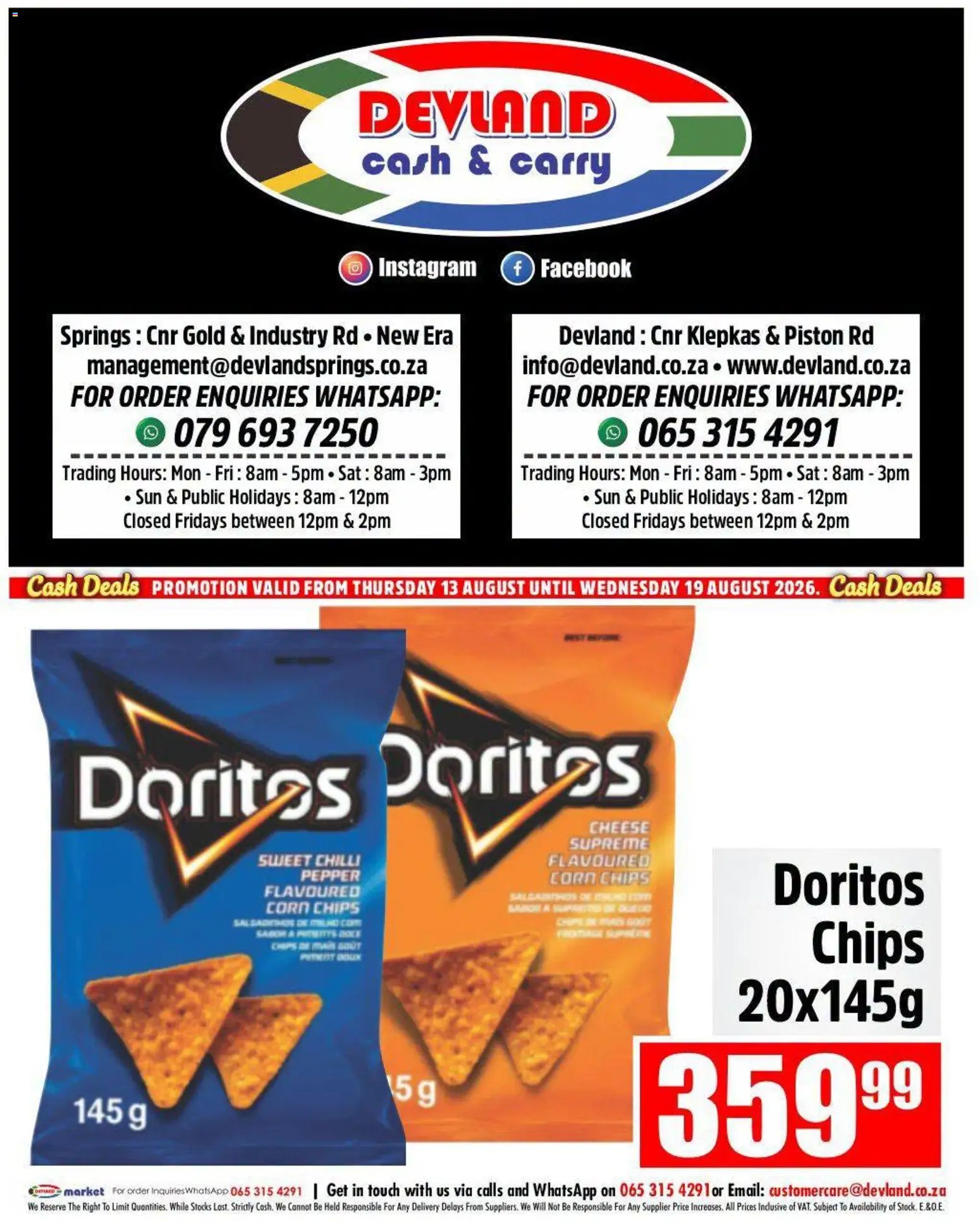 New Devland catalogue – valid from 13/08/2026 | Page: 6 | Products: Corn, Cheese, Chips, Pepper