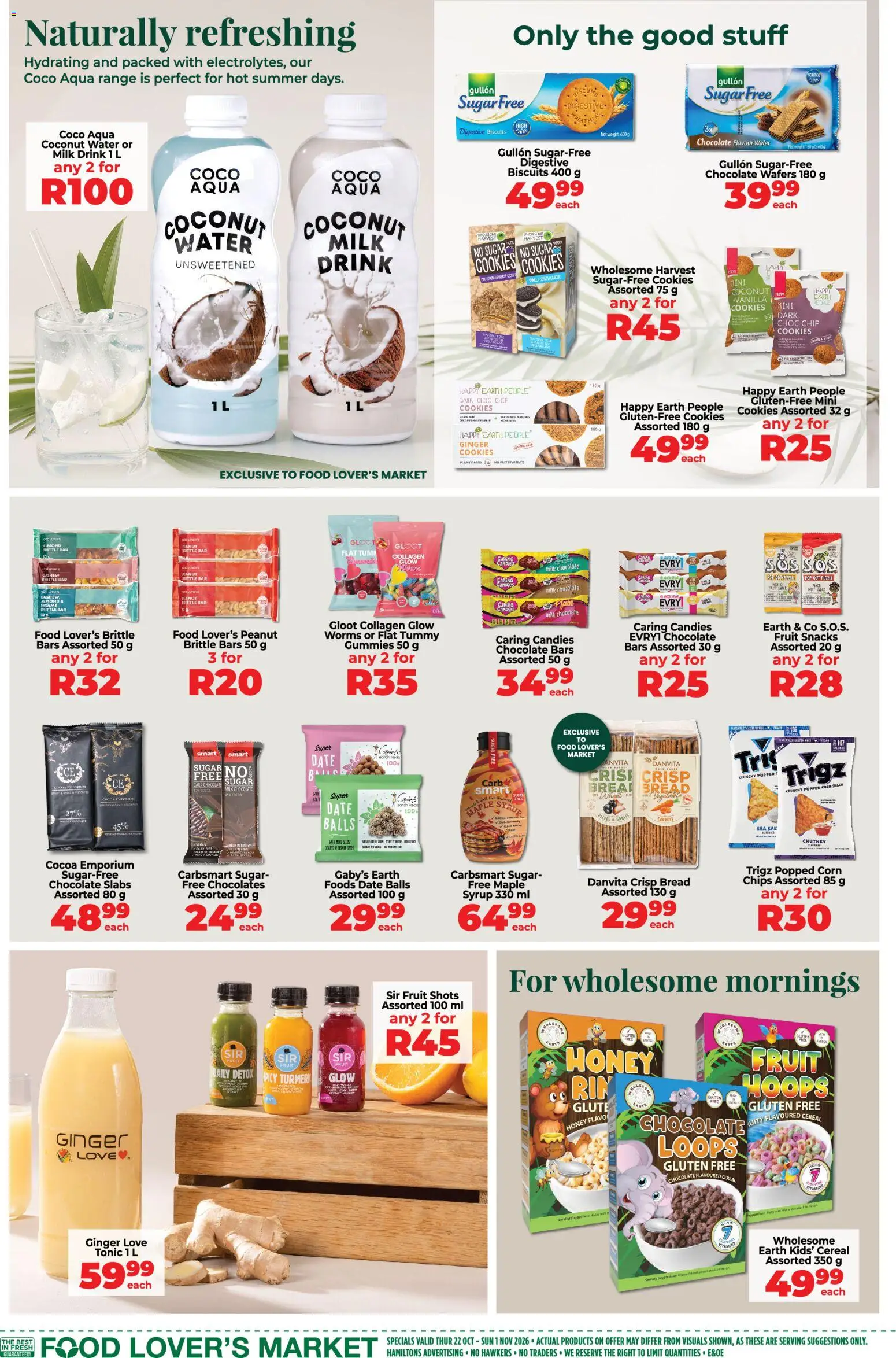 New Food Lover's Market catalogue – valid from 22/10/2026 | Page: 6 | Products: Corn, Snacks, Chips, Fruit
