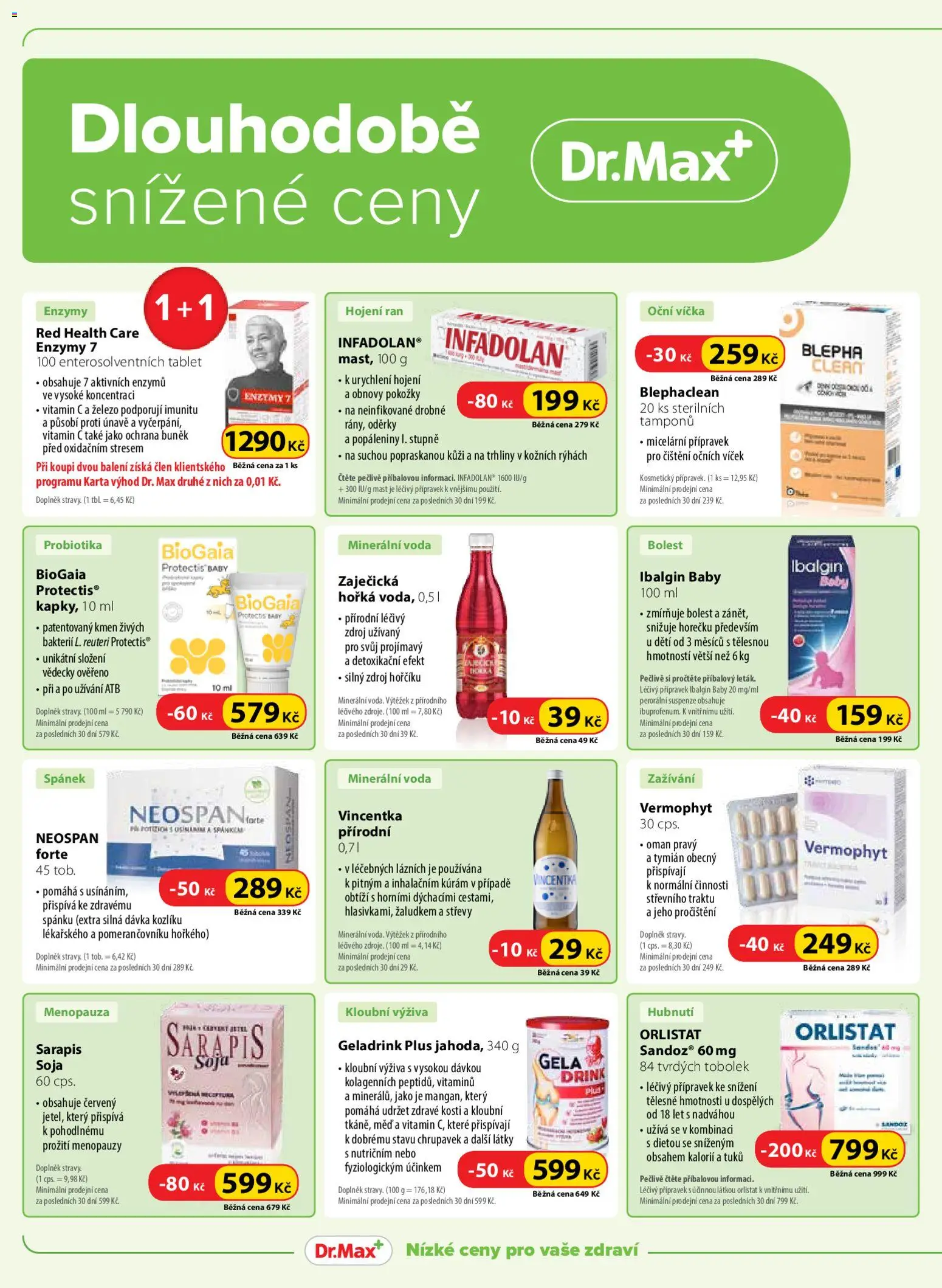 Dr. Max leták od 01.04.2026 | Strana: 6 | Produkty: Vitamin c, Voda, Ibalgin, Probiotika