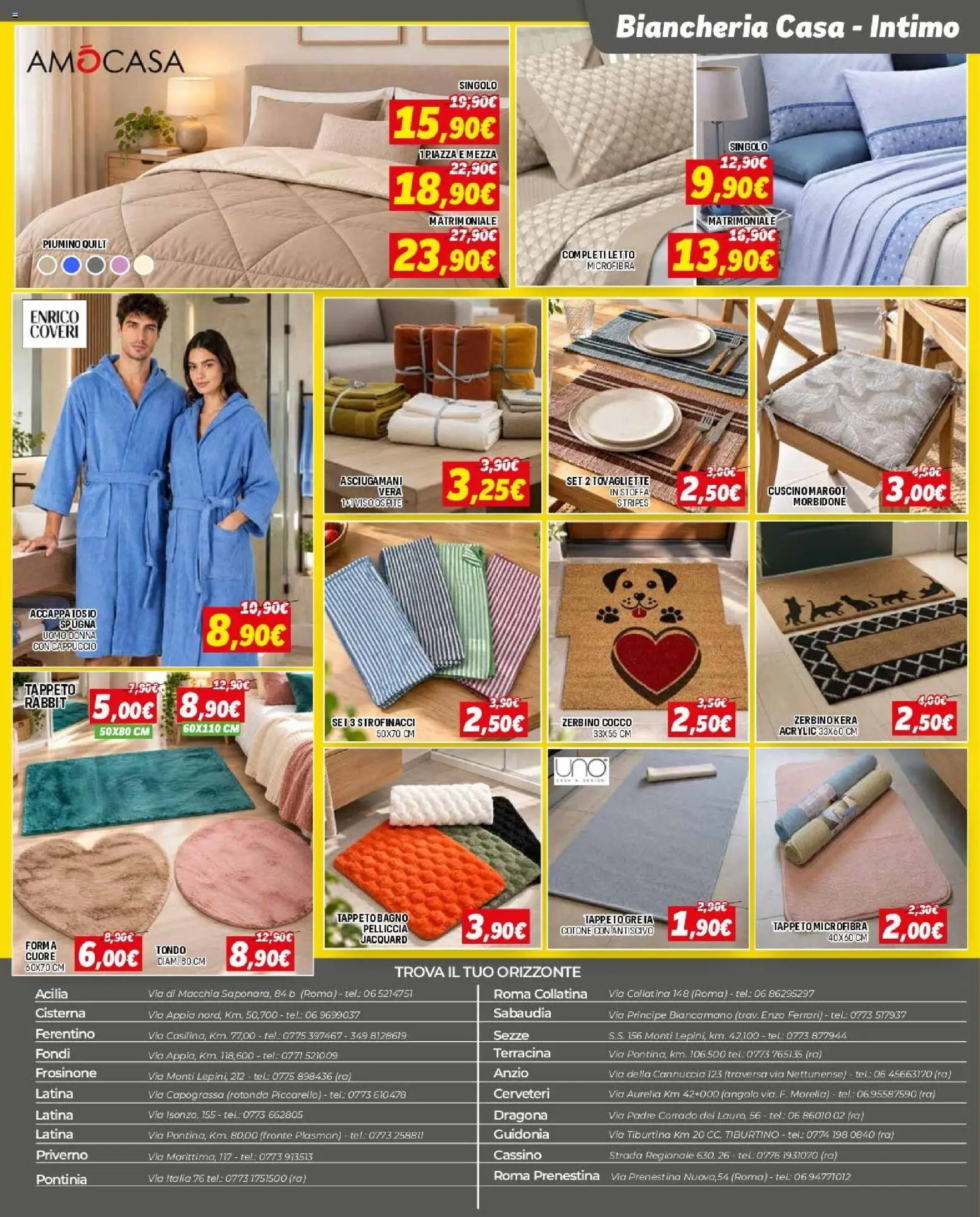 Volantino Orizzonte del 08/10/2026 | Pagina: 16 | Prodotti: Spugna, Intimo, Strofinacci, Bagno