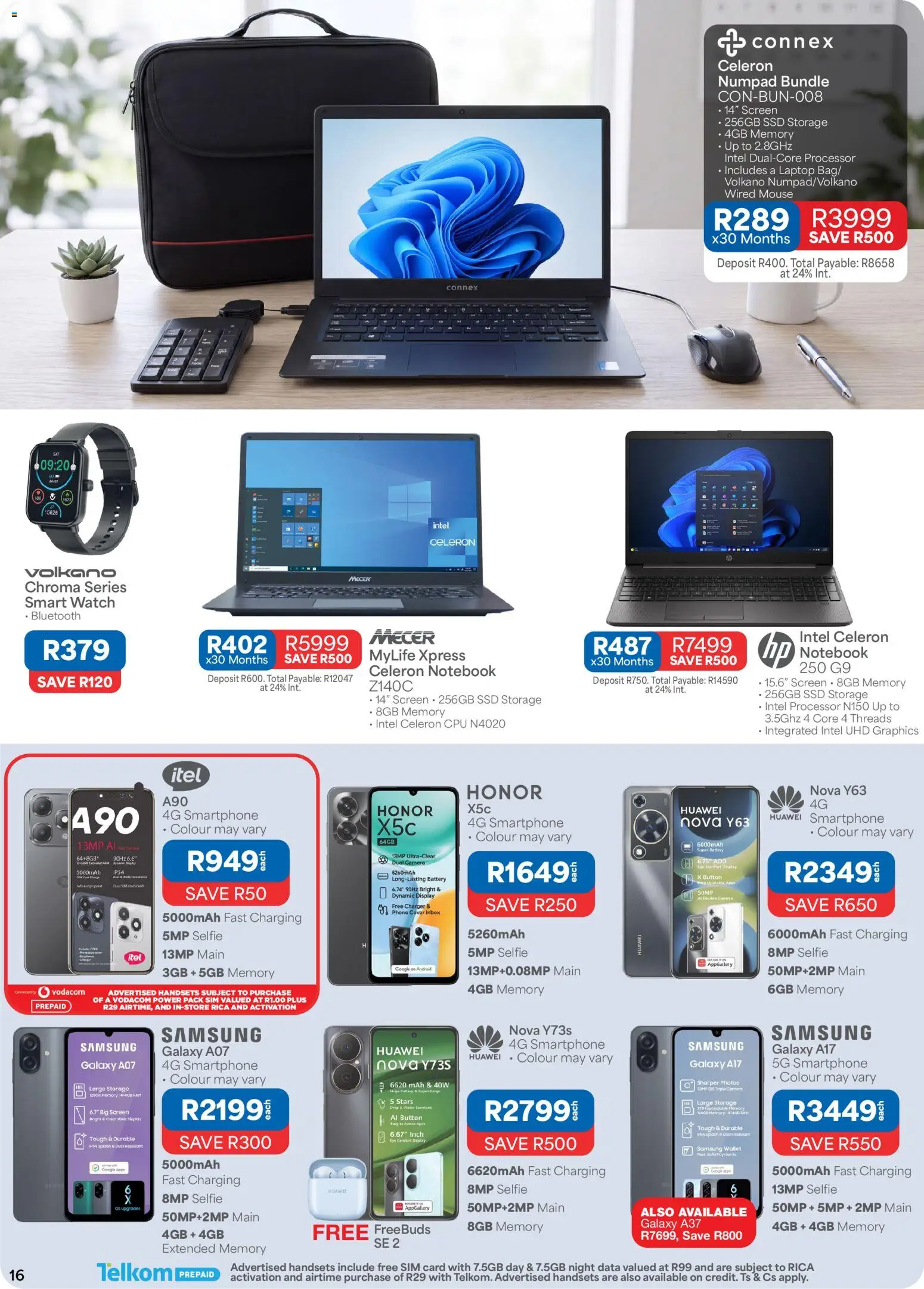 New OK Furniture catalogue – valid from 10/08/2026 | Page: 16 | Products: Sim, Smartphone, Watch, Notebook