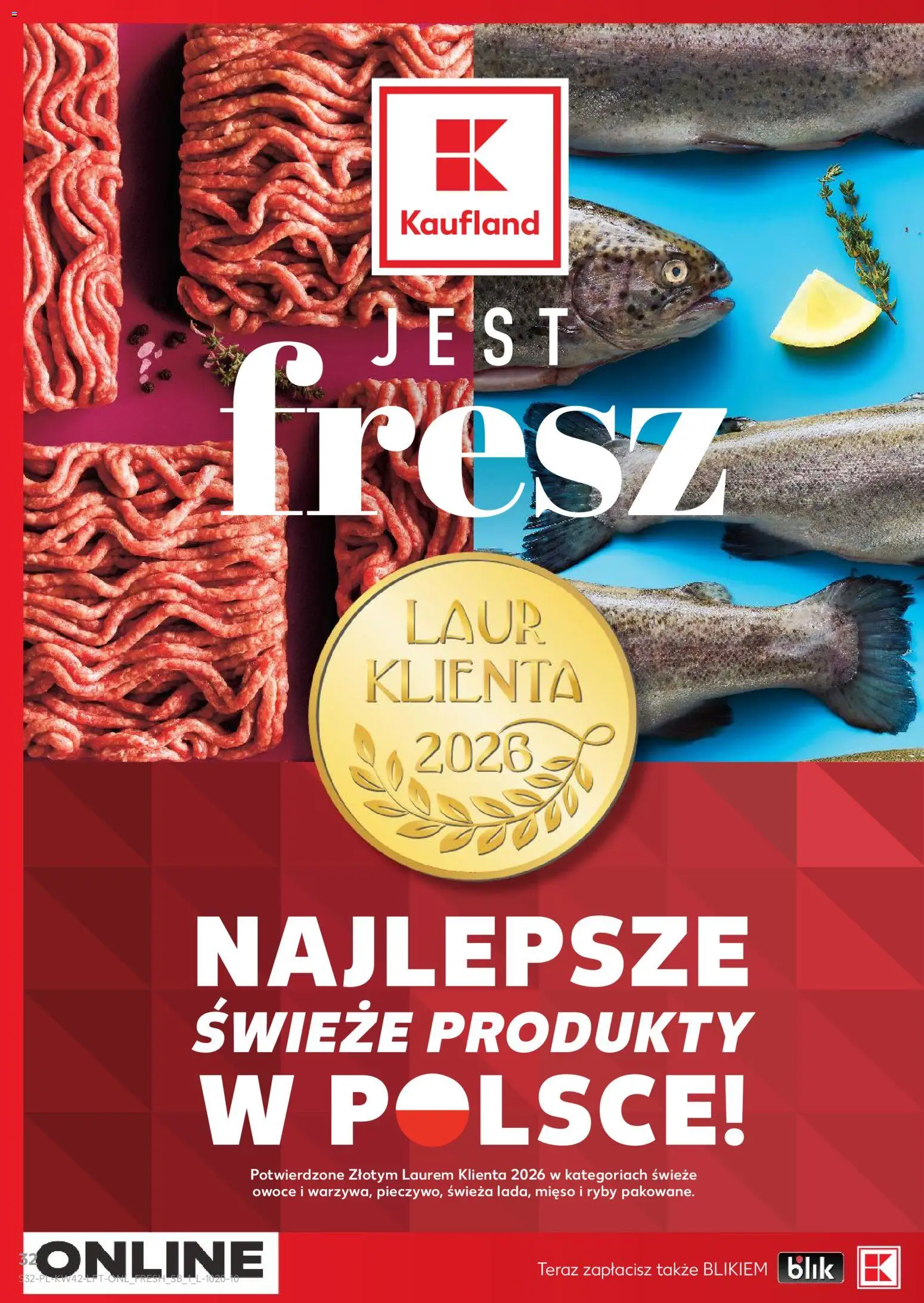 Kaufland Polsko leták - Jest fresz od 15.10.2026 | Strana: 32 | Produkty: Ryby