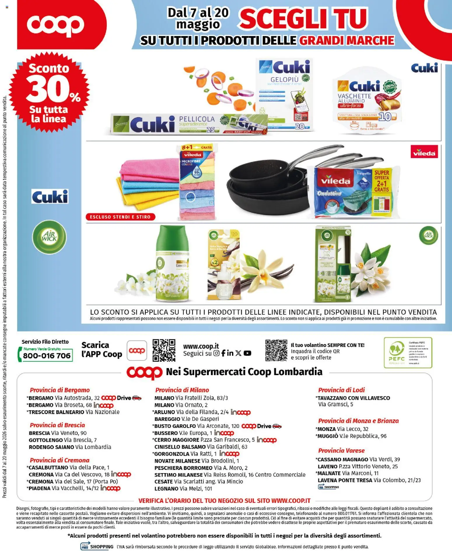 Volantino COOP del 07.05.2026 | Pagina: 12 | Prodotti: Balsamo, Microonde, Pellicola, Vaschette