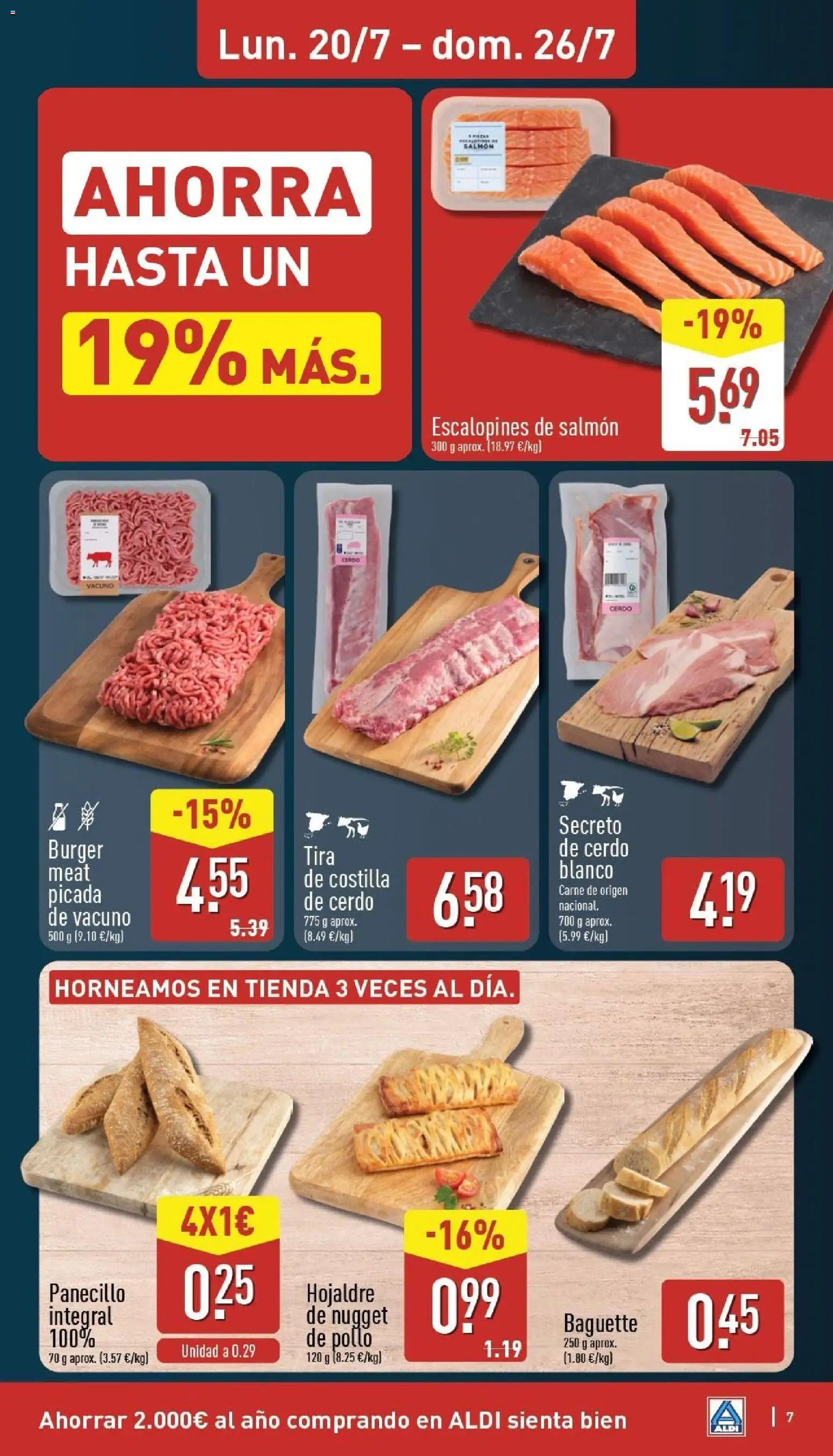 Aldi folleto Baleares │ válido desde el 20/07/2026 | Página: 7 | Productos: Cerdo, Costilla de cerdo