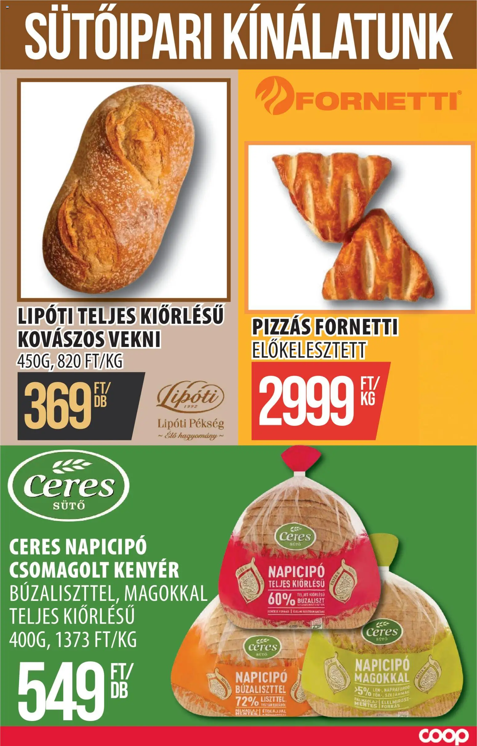 COOP Szolnok akciós ujság - amely érvényes a következő dátumtól: 11.06.2026 | Oldal: 7 | Termékek: Sütő, Szezámmag, Kenyér