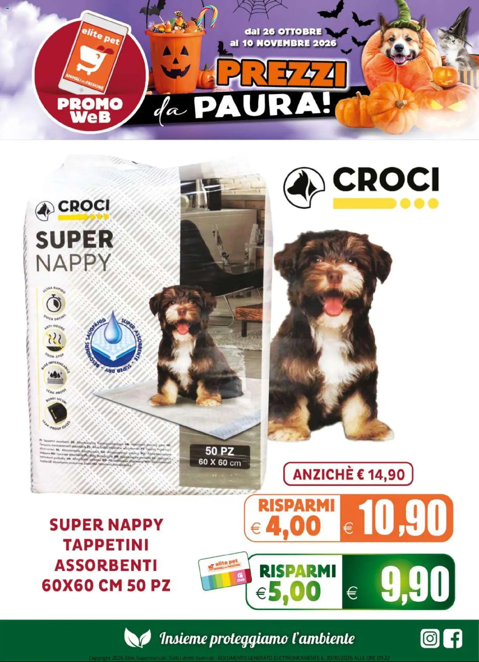 Volantino Elite Supermercati del 26/10/2026 | Pagina: 7 | Prodotti: Assorbenti
