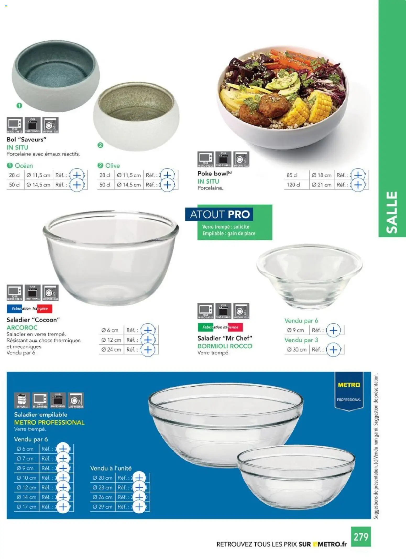 {H1} | Page: 279 | Produits: Olive, Four, Bol, Porcelaine