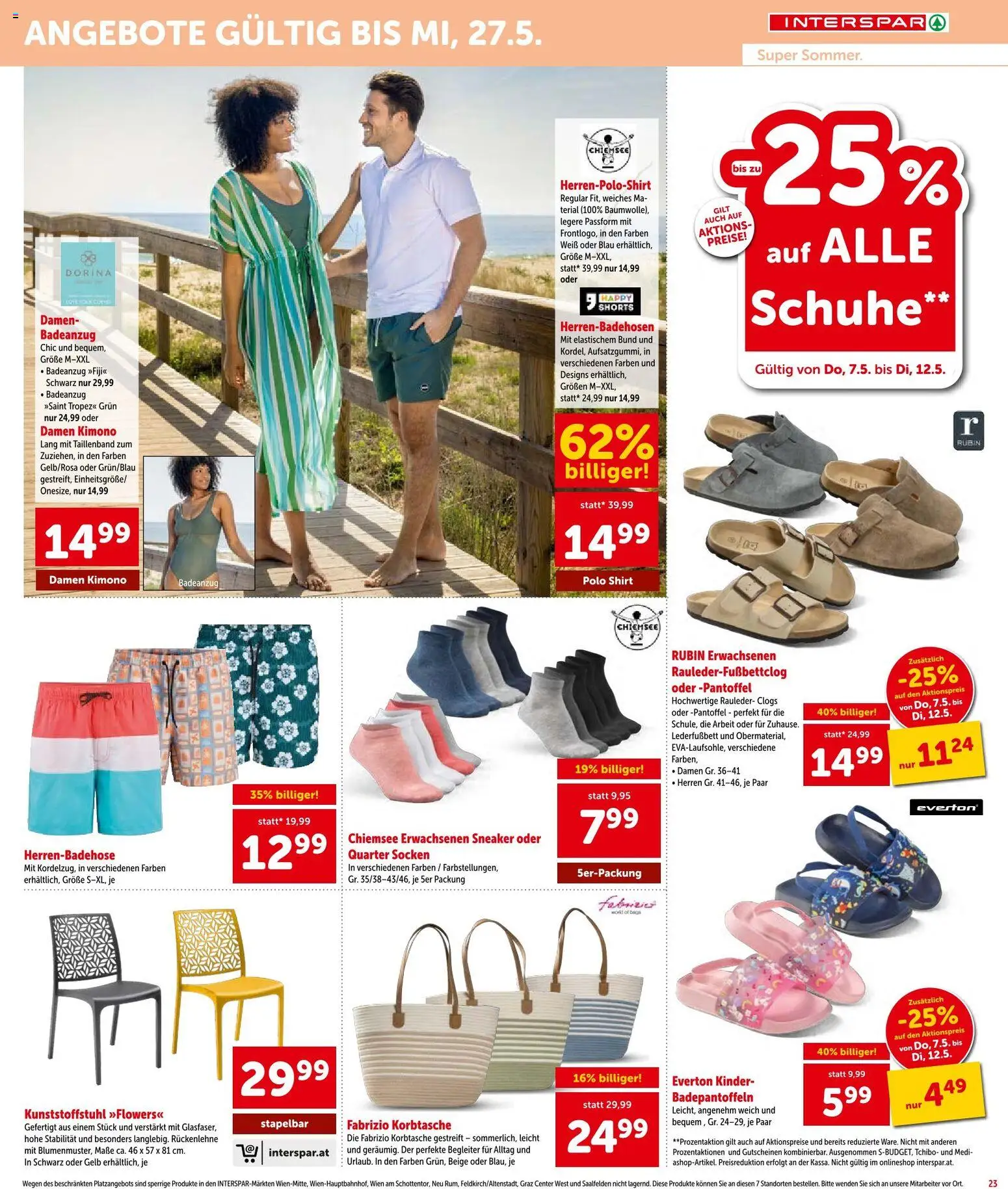 Interspar Flugblatt - Niederösterreich gültig ab 07.05.2026 | Seite: 24 | Produkte: Socken, Badeanzug