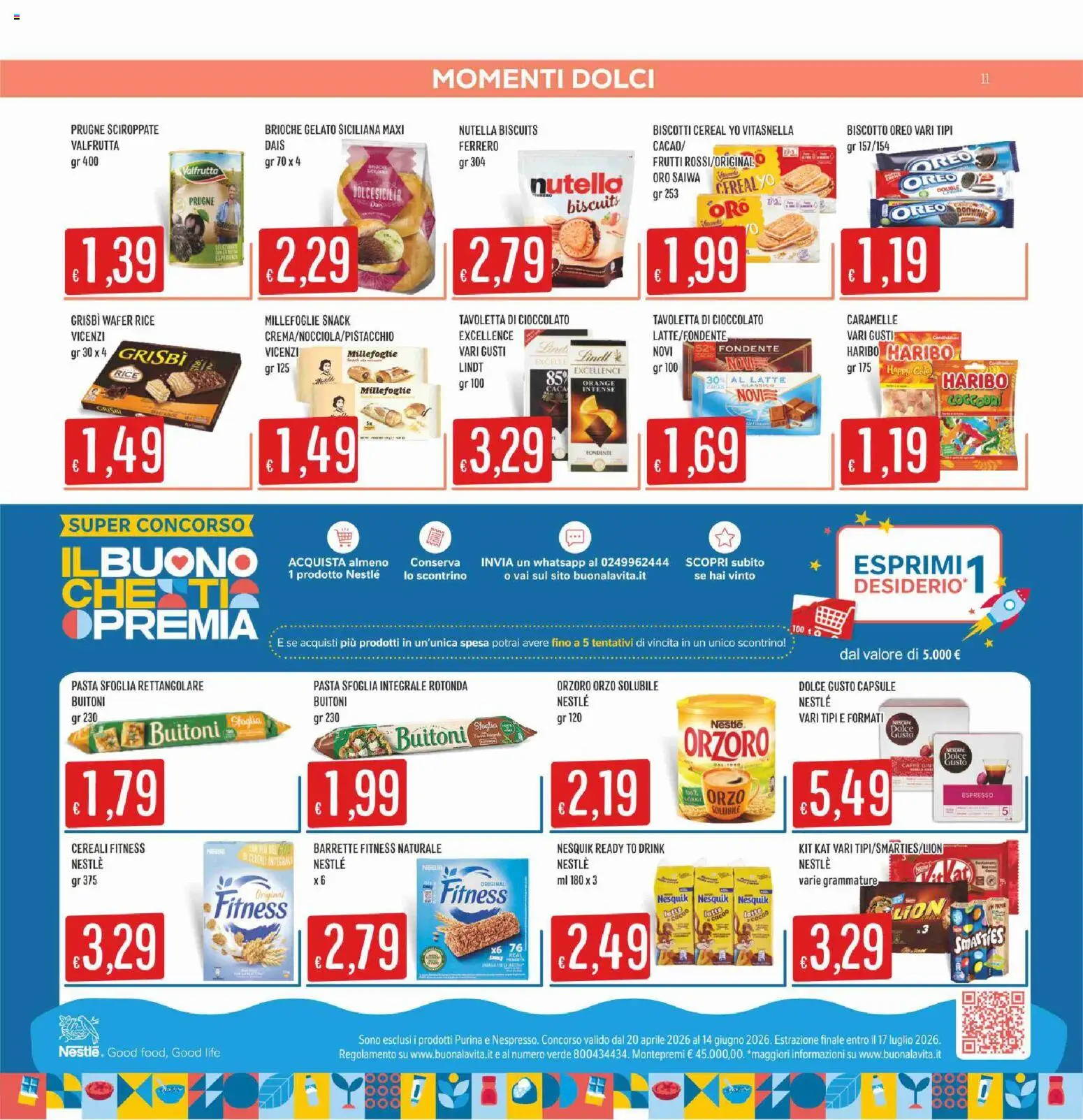 Volantino SISA del 28.05.2026 | Pagina: 11 | Prodotti: Cioccolato, Cereali, Pasta sfoglia, Biscotti