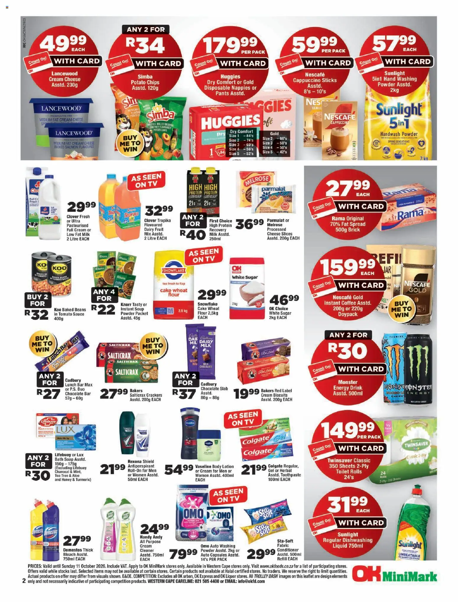 New OK Foods catalogue – valid from 23/09/2026 | Page: 2 | Products: Toilet, Soap, Antiperspirant, Fat spread