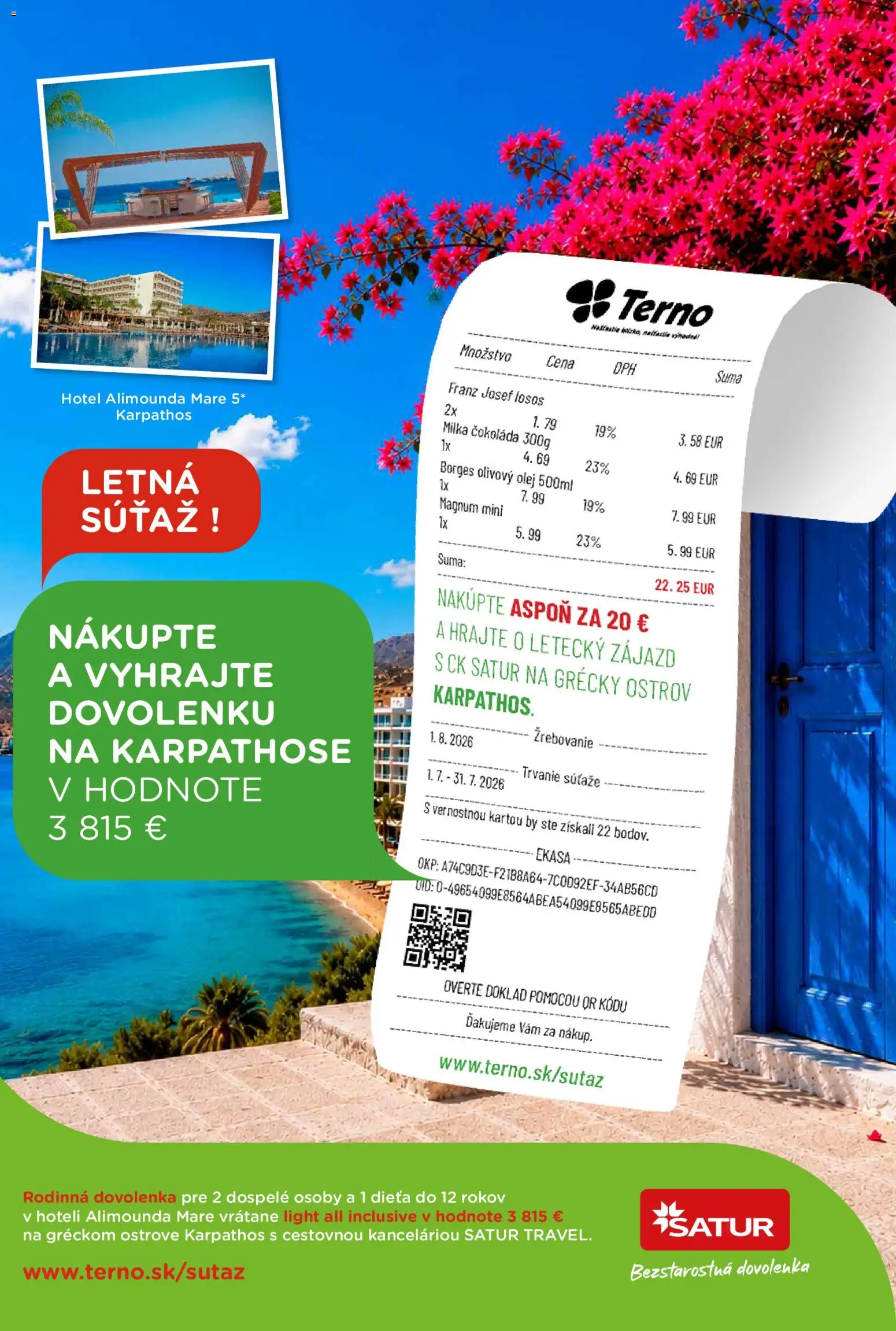 Nové Terno akcie – leták je platný od 02.07.2026 | Strana: 27 | Produkty: Olivový olej, Čokoláda, Losos, Magnum