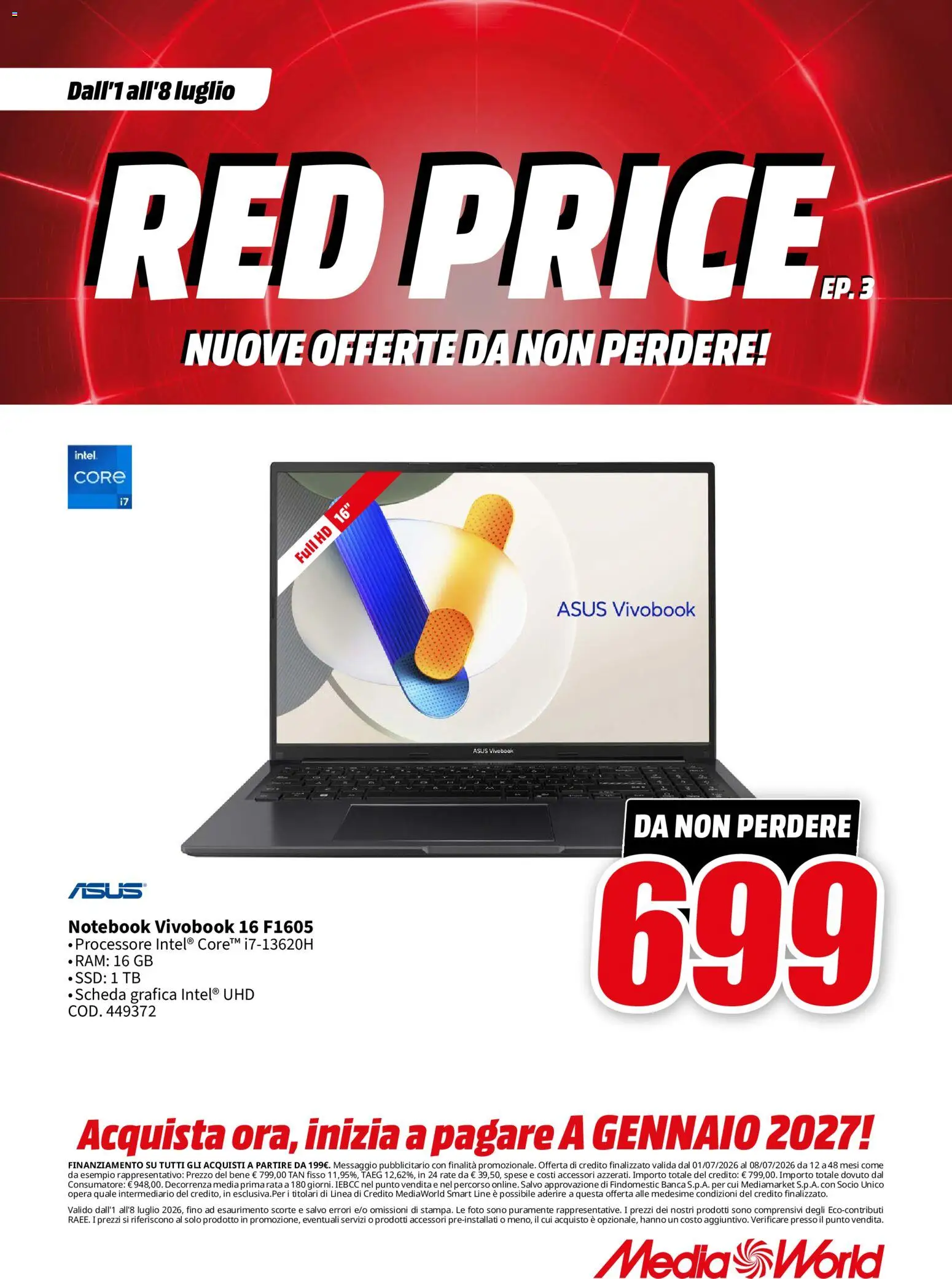 Volantino Media World del 01/07/2026 | Pagina: 44