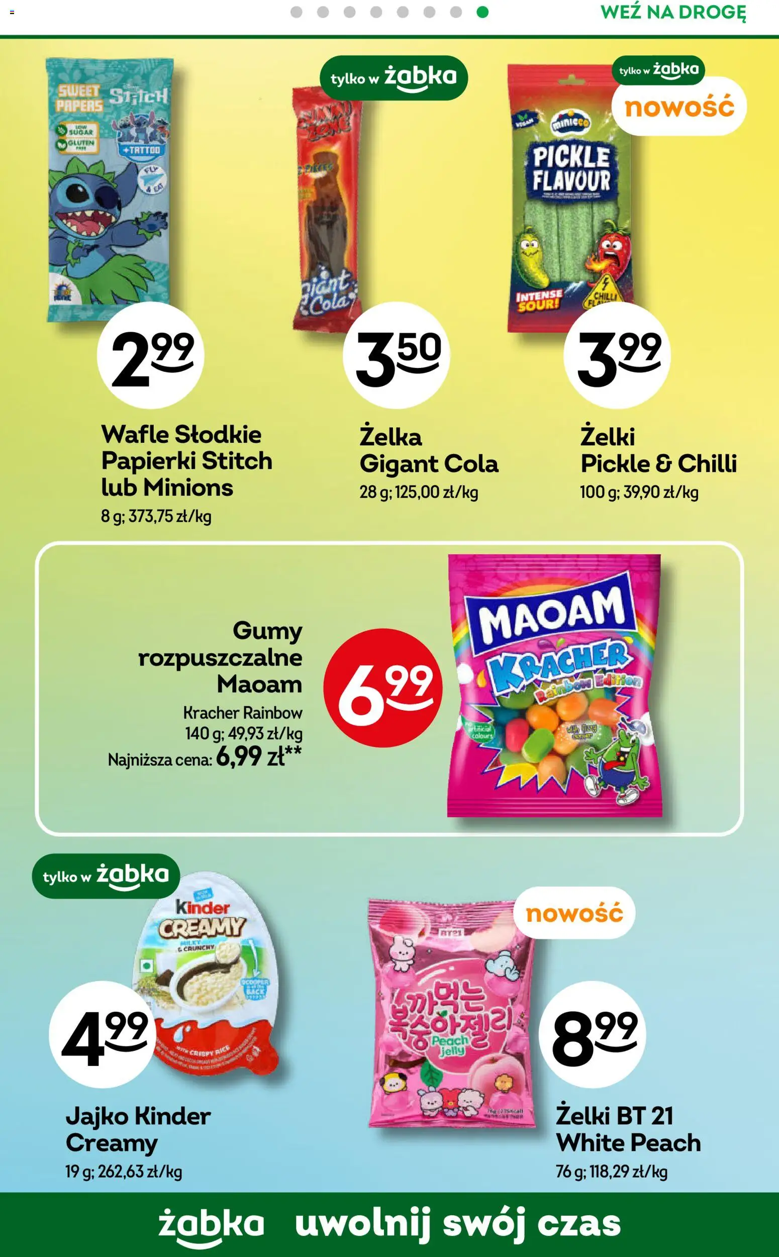 Żabka gazetka od 15.07.2026 | Strona: 69 | Produkty: Wafle, Gumy, Żelki